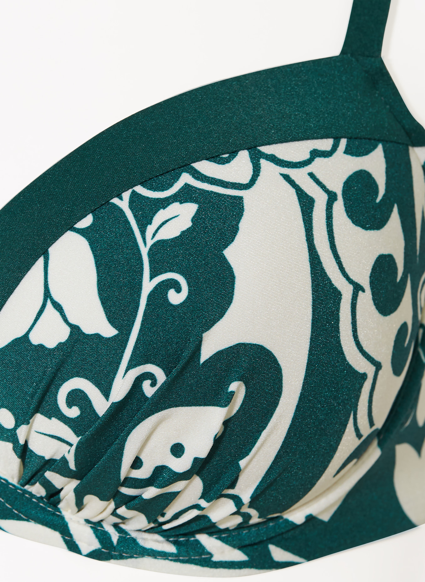 MARYAN MEHLHORN Beugel-bikinitop HALCYON: GROEN / WIT