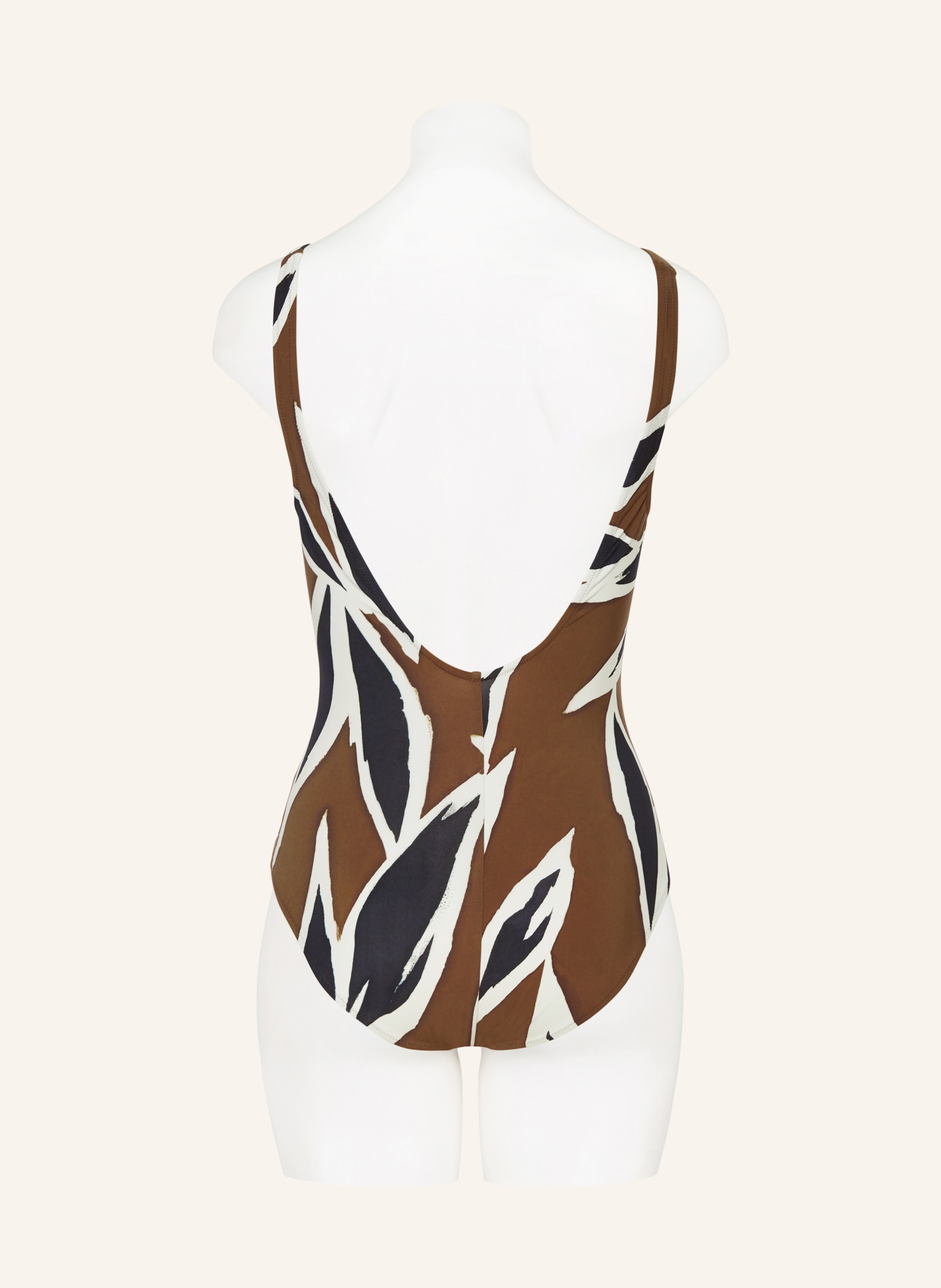 MARYAN MEHLHORN Badeanzug NOMADE: BRAUN / CREME / SCHWARZ