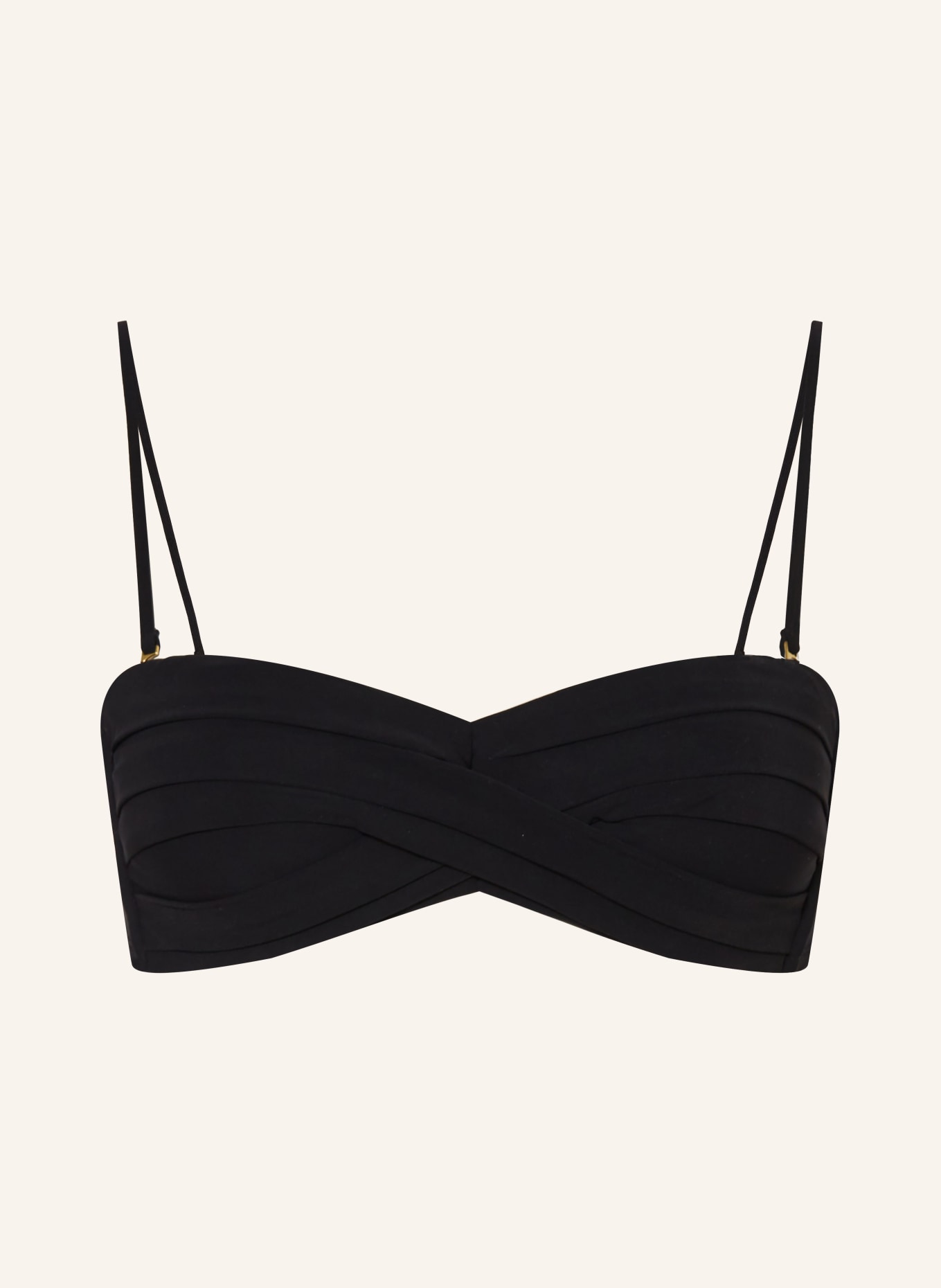 MARYAN MEHLHORN Bandeau-Bikini-Top SILHOUET: SCHWARZ