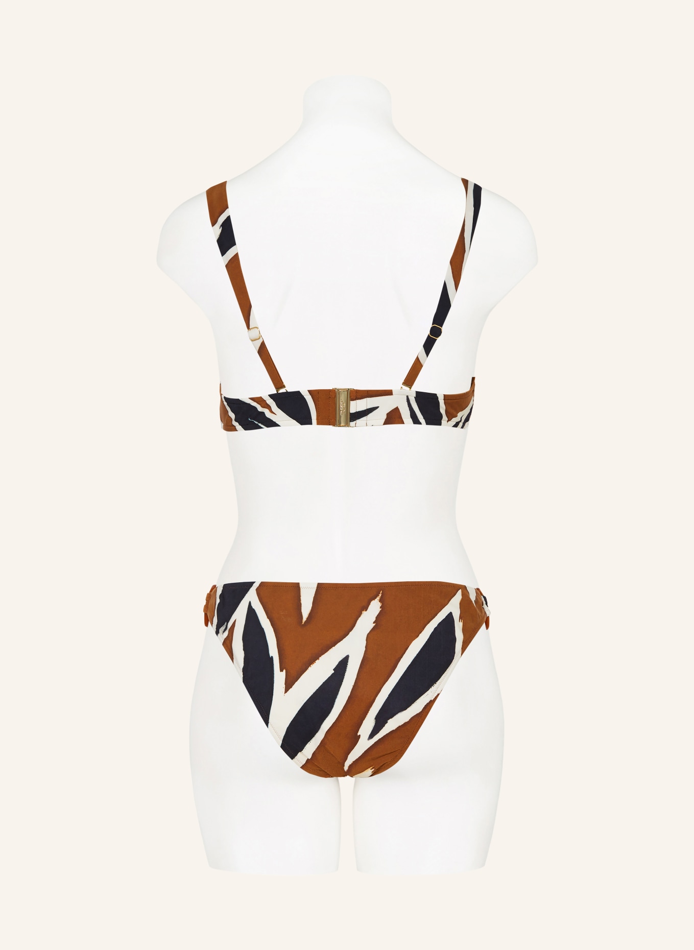 MARYAN MEHLHORN Basic-Bikini-Hose NOMADE: BRAUN / WEISS / SCHWARZ