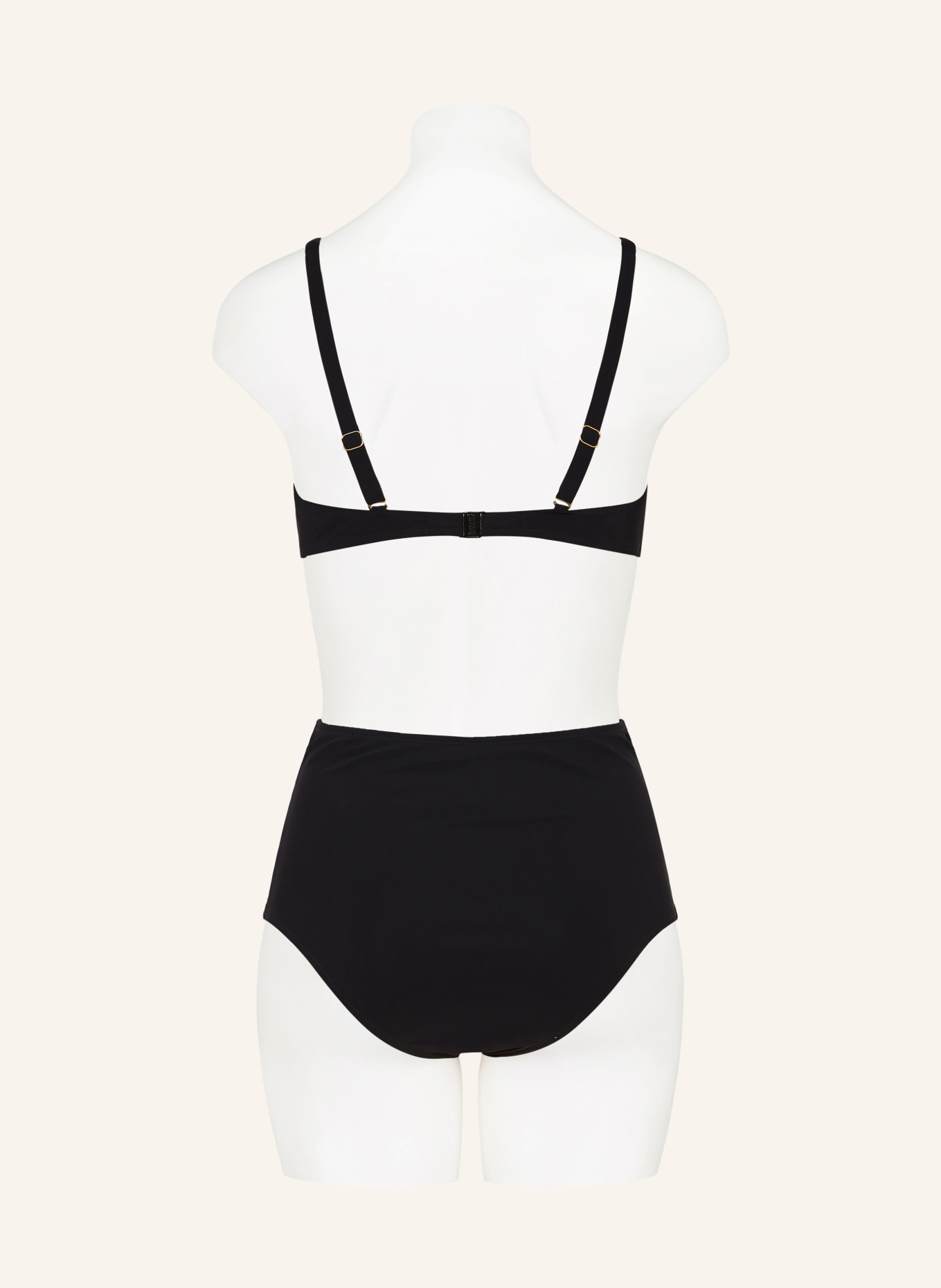 MARYAN MEHLHORN Highwaist-Bikini-Hose SILHOUET: SCHWARZ