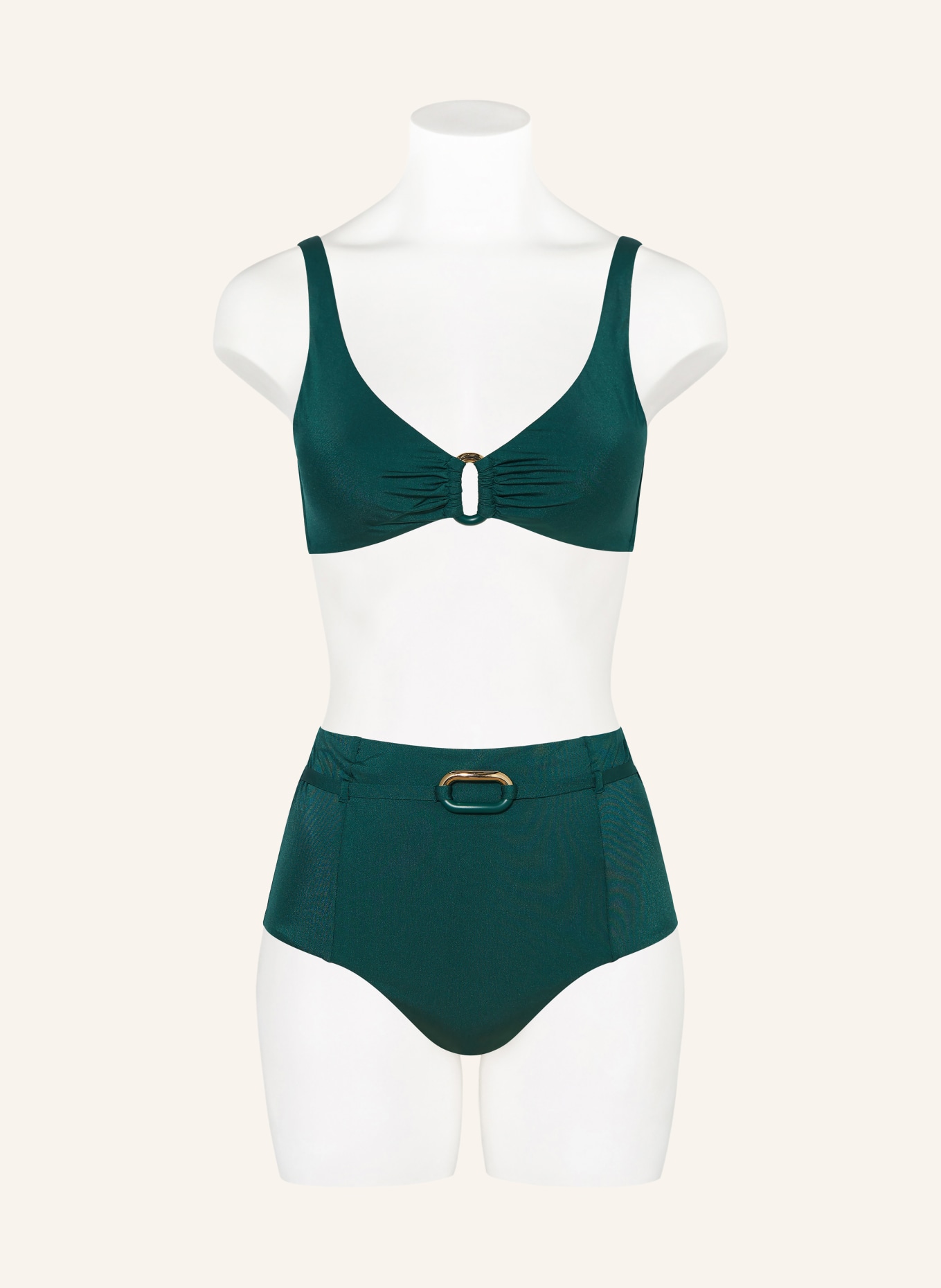 MARYAN MEHLHORN Highwaist-Bikini-Hose SILHOUET: GRÜN