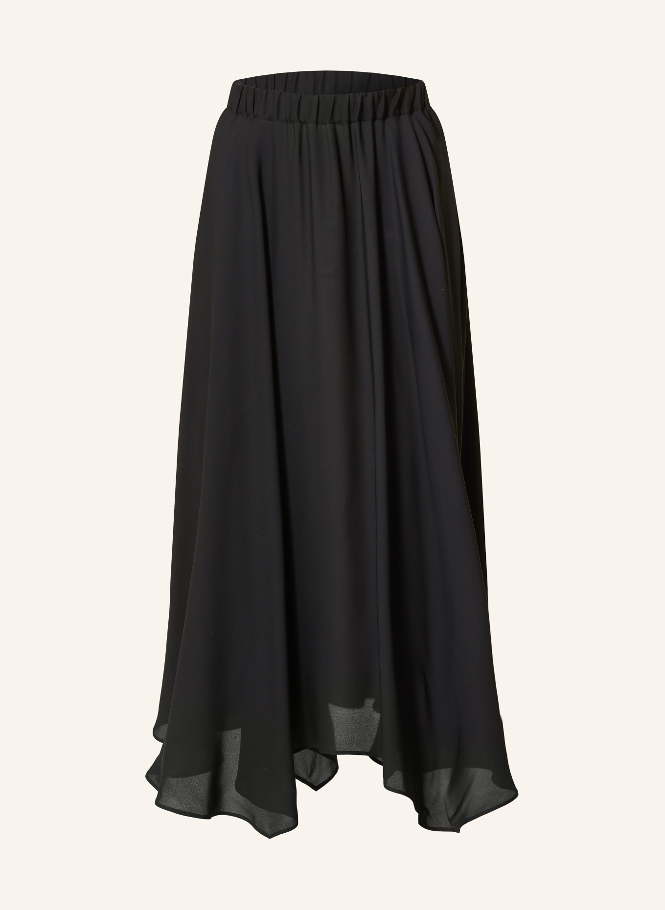 MARYAN MEHLHORN silk skirt: BLACK