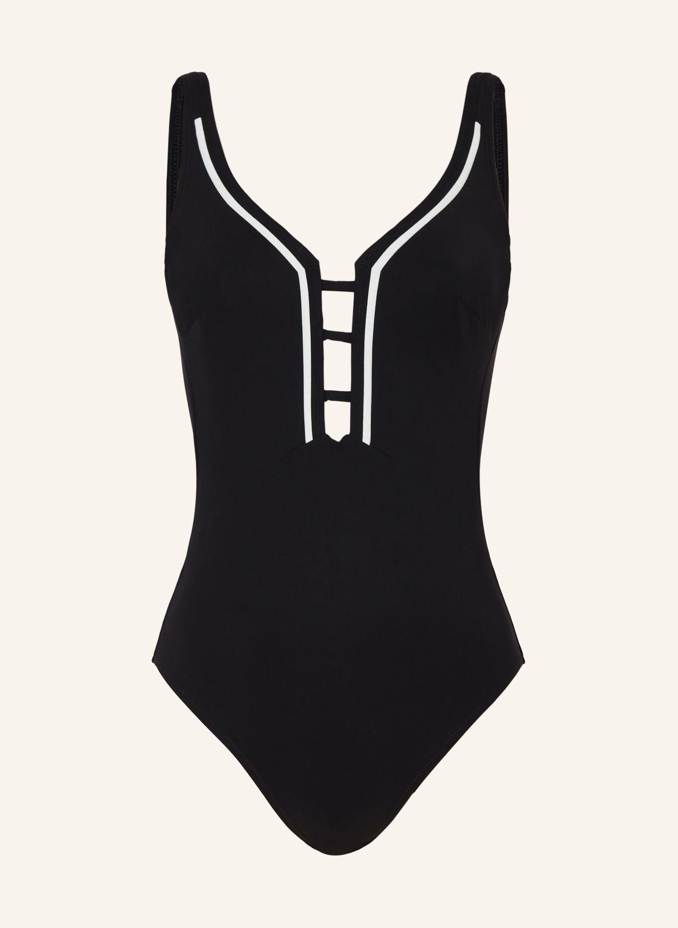 MARYAN MEHLHORN MONOMAR underwire swimsuit: BLACK / WHITE