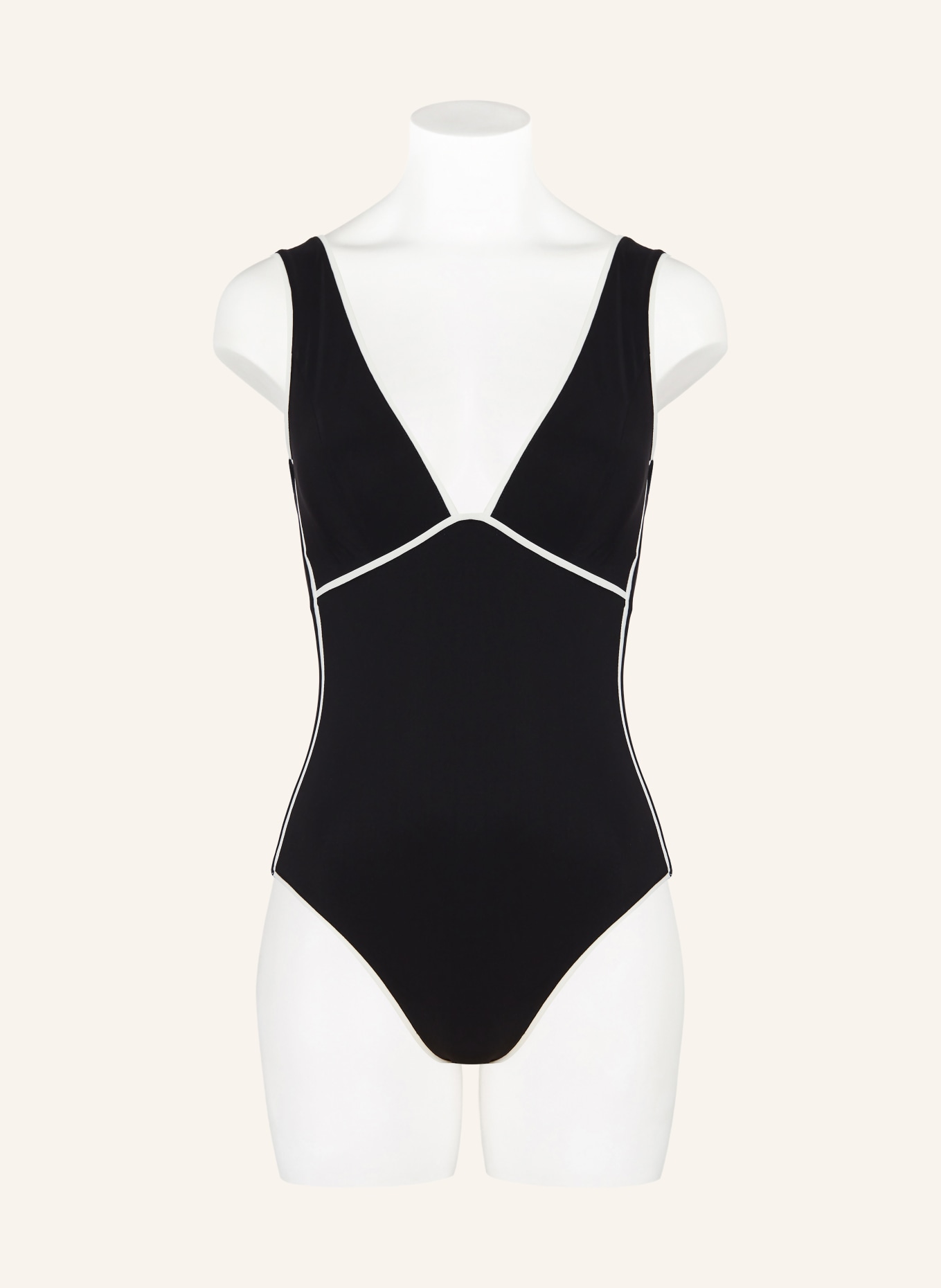 MARYAN MEHLHORN Strój kąpielowy MONOMAR: CZARNY / BIAŁY