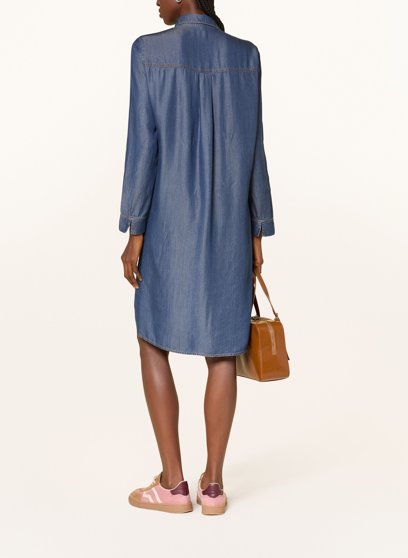 lilienfels Denim-look shirt dress: BLUE