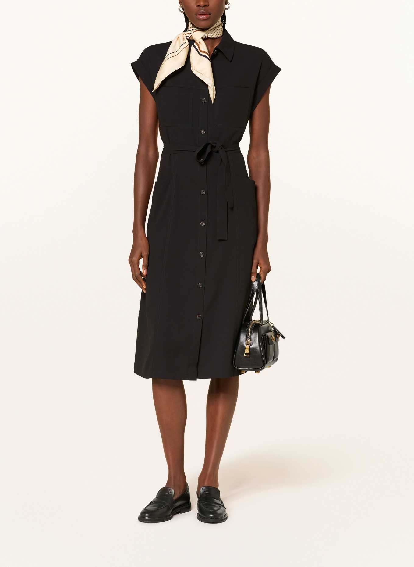 lilienfels shirt dress: BLACK