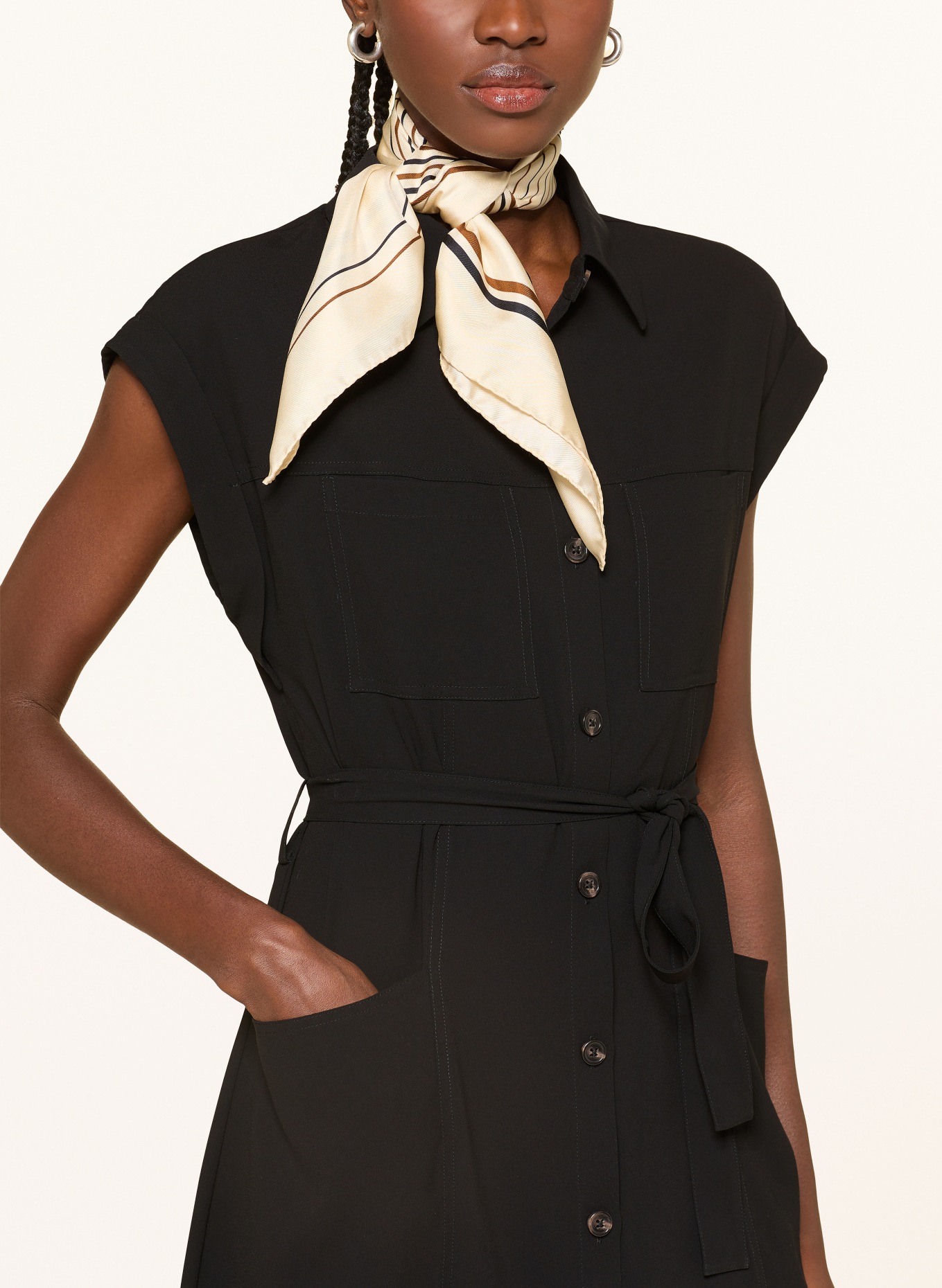 lilienfels shirt dress: BLACK