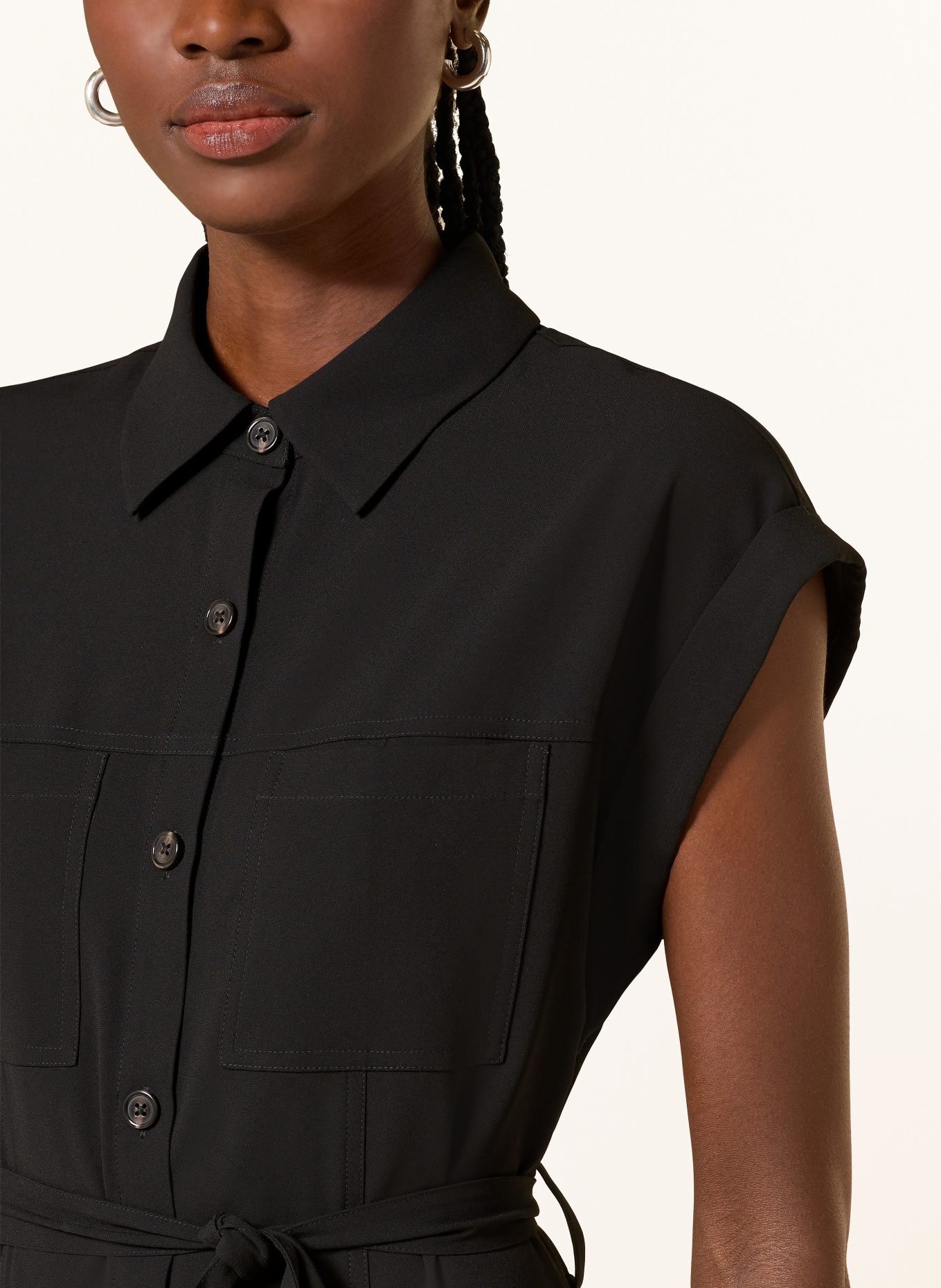 lilienfels shirt dress: BLACK