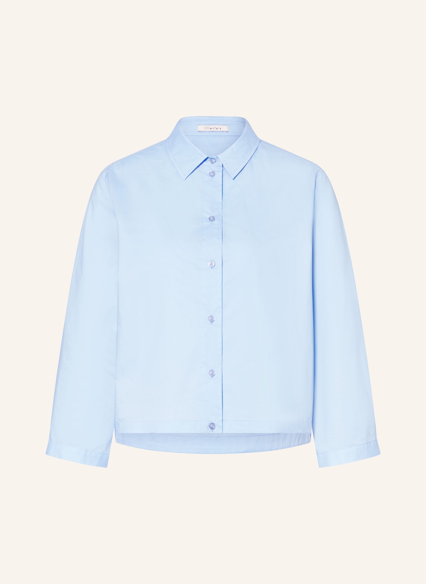 lilienfels Shirt blouse with 3/4 sleeves: LIGHT BLUE