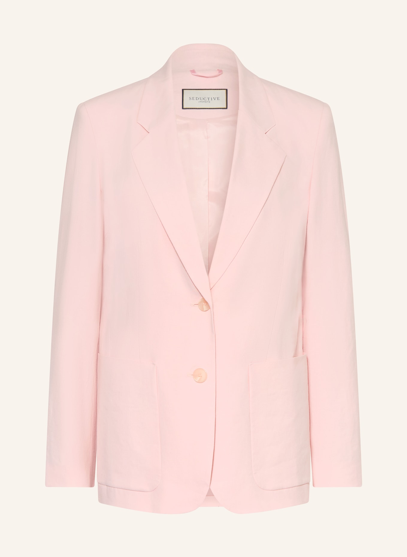 SEDUCTIVE Blazer CARETTE met linnen: ROSÉ