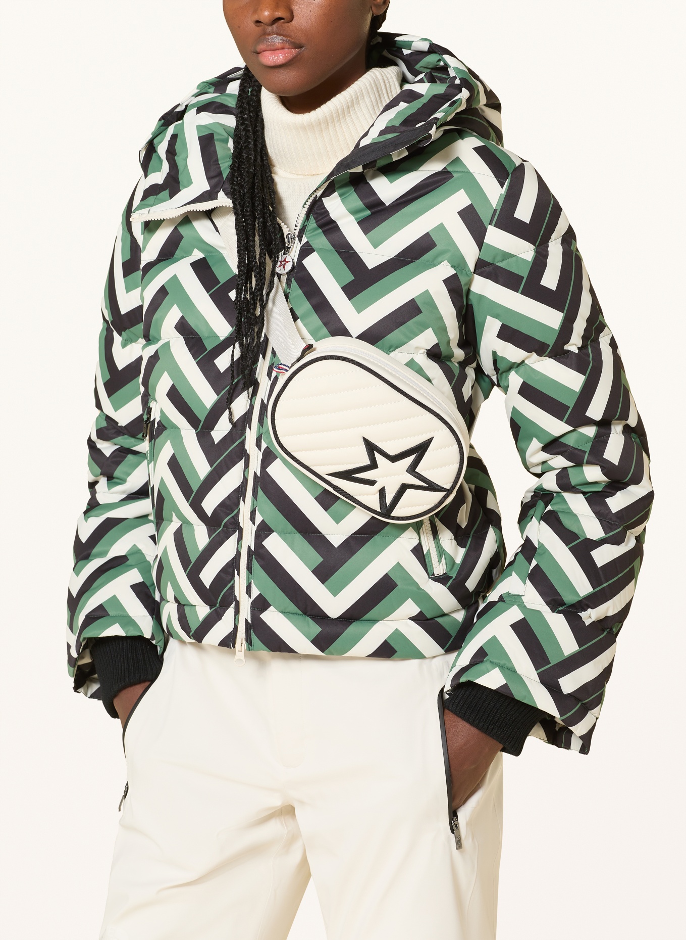 PERFECT MOMENT Gürteltasche STAR: WEISS / SCHWARZ