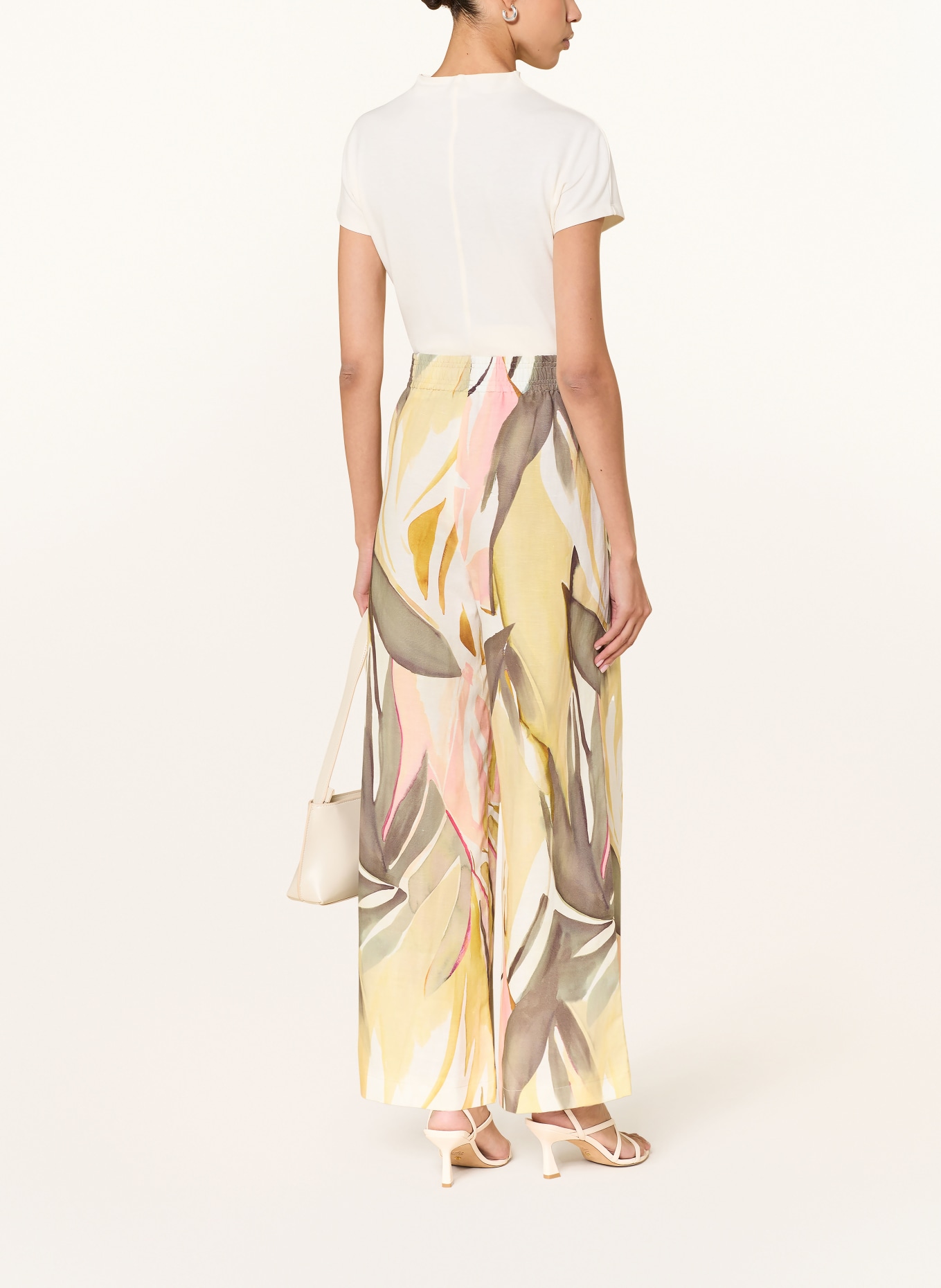 RAFFAELLO ROSSI Kalhoty Marlene LIZETT: SVĚTLE ZELENÁ / RŮŽOVÁ / ŽLUTÁ