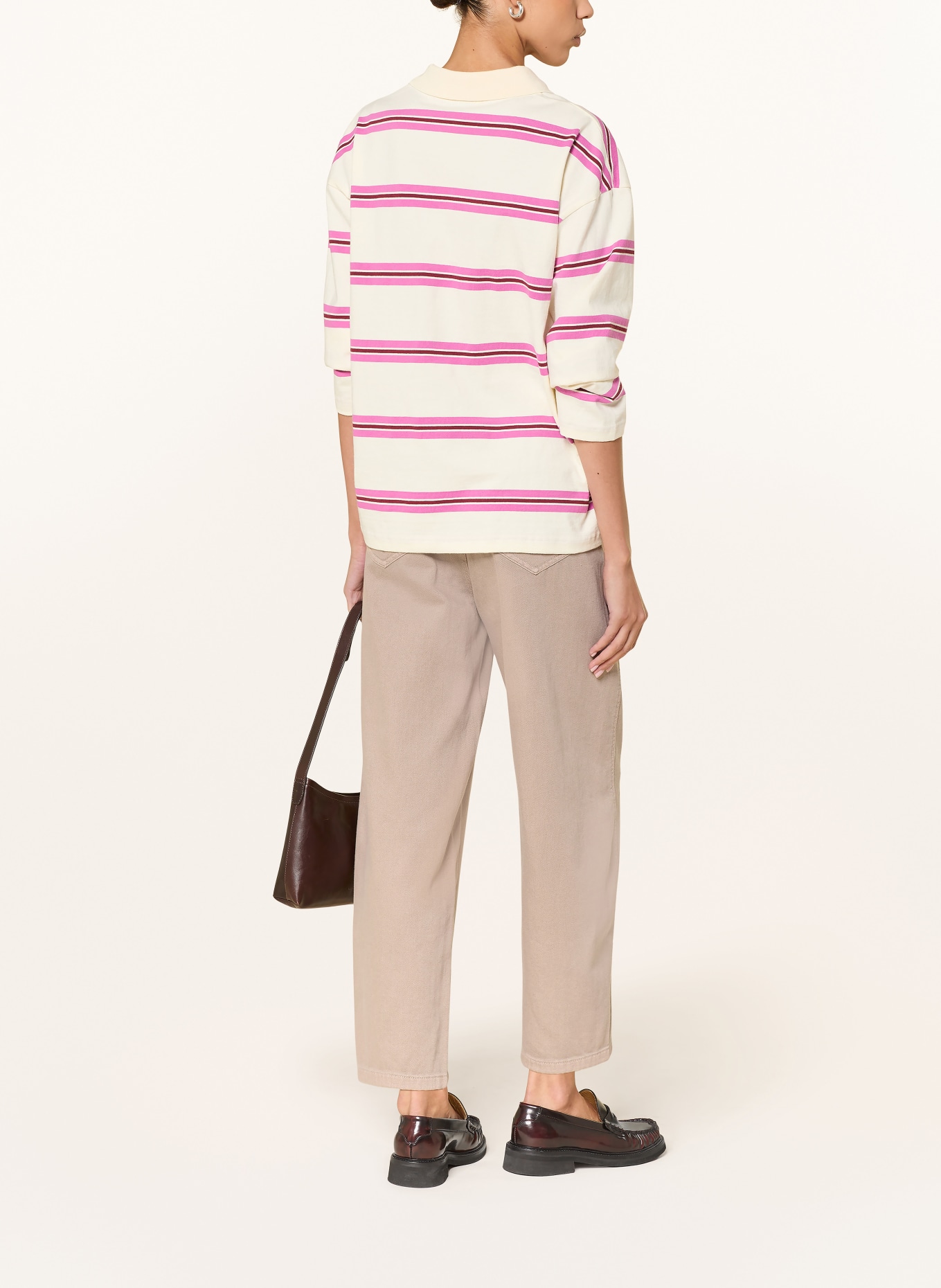 RAFFAELLO ROSSI Spodnie 7/8 HANNI: SZAROBRĄZOWY