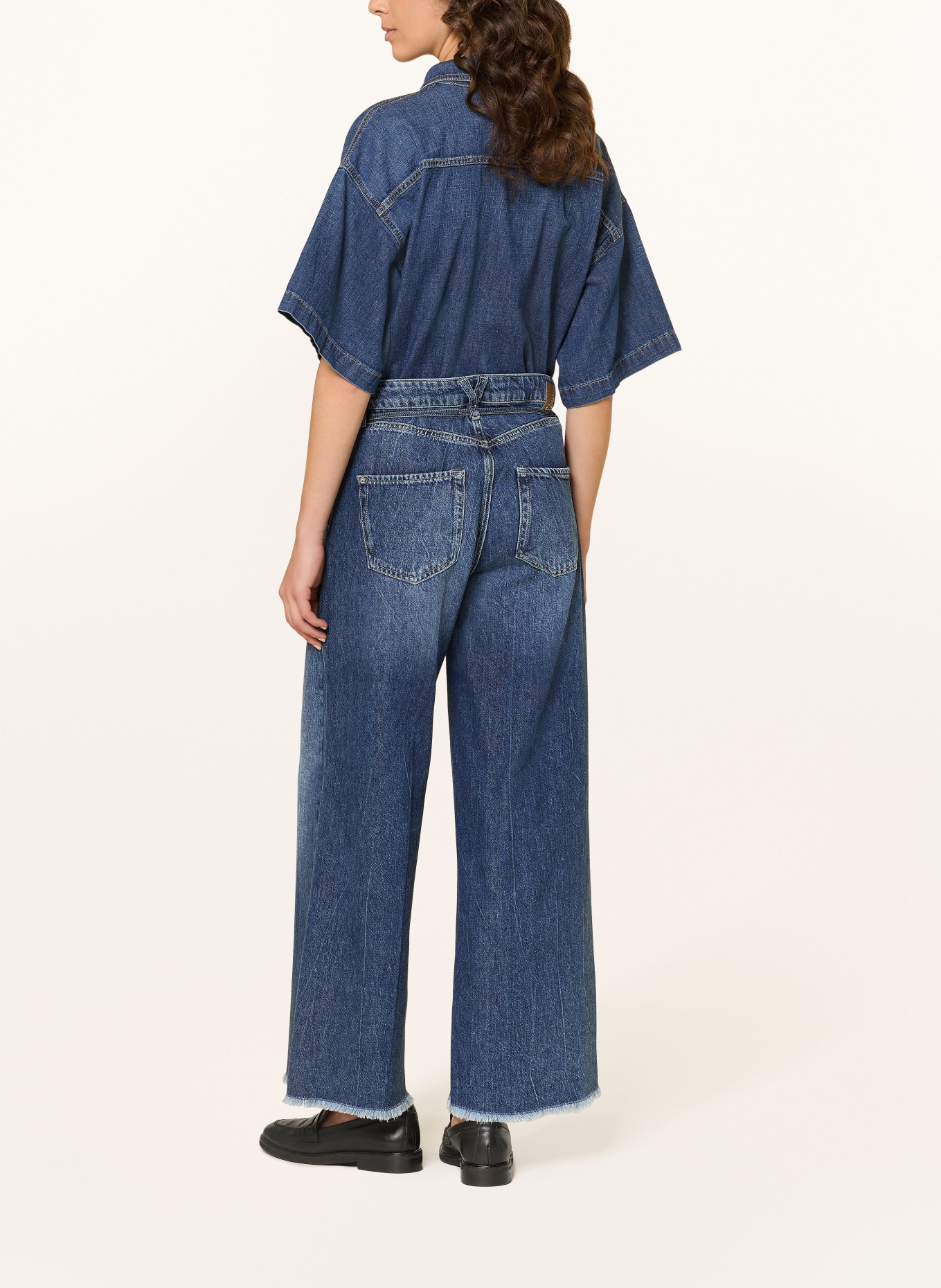 RAFFAELLO ROSSI Džíny se širokými nohavicemi SVENTY B: 850 blue blue