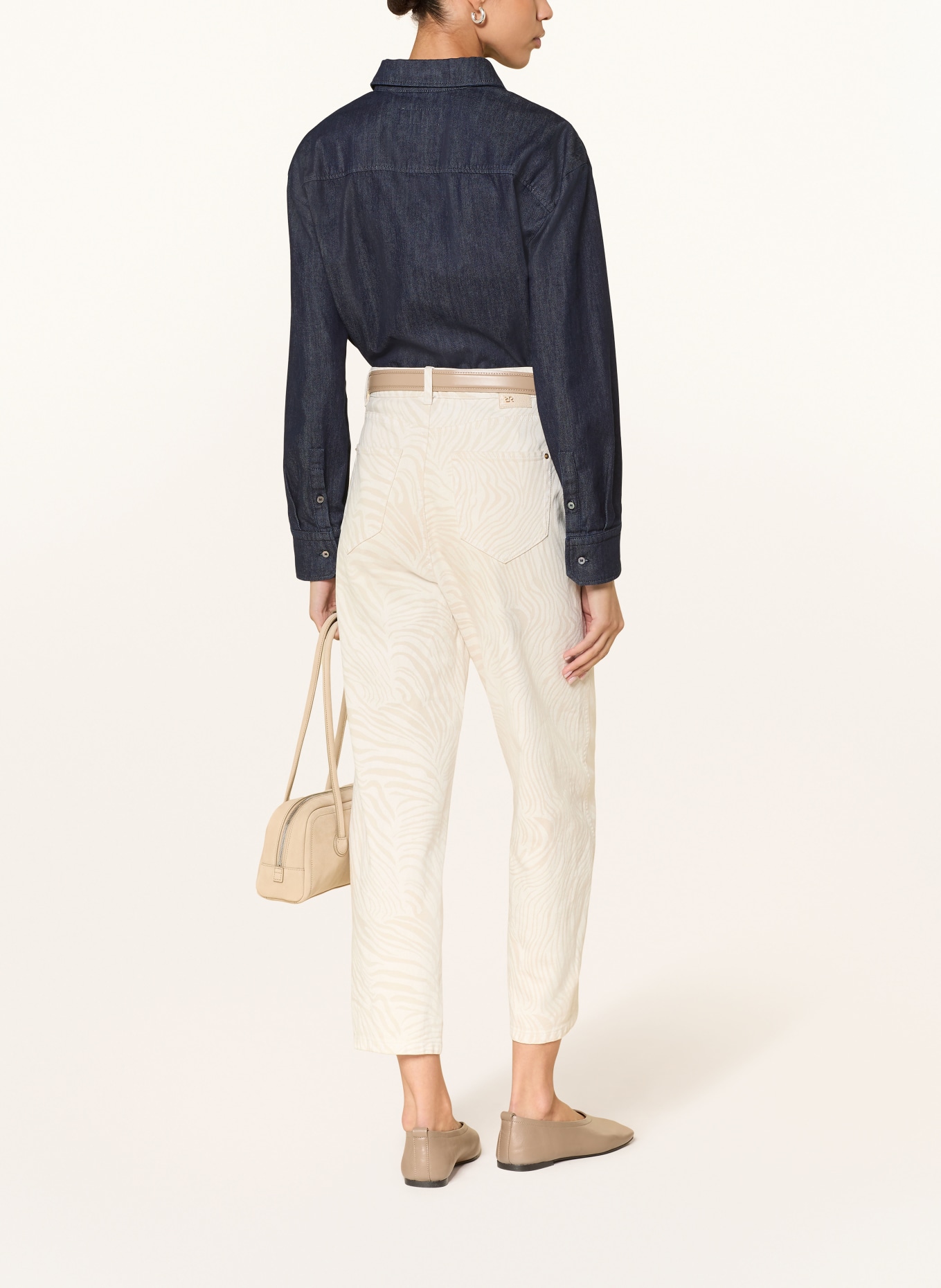 RAFFAELLO ROSSI Cropped Jeans HANNI: 12 Natur gemustert