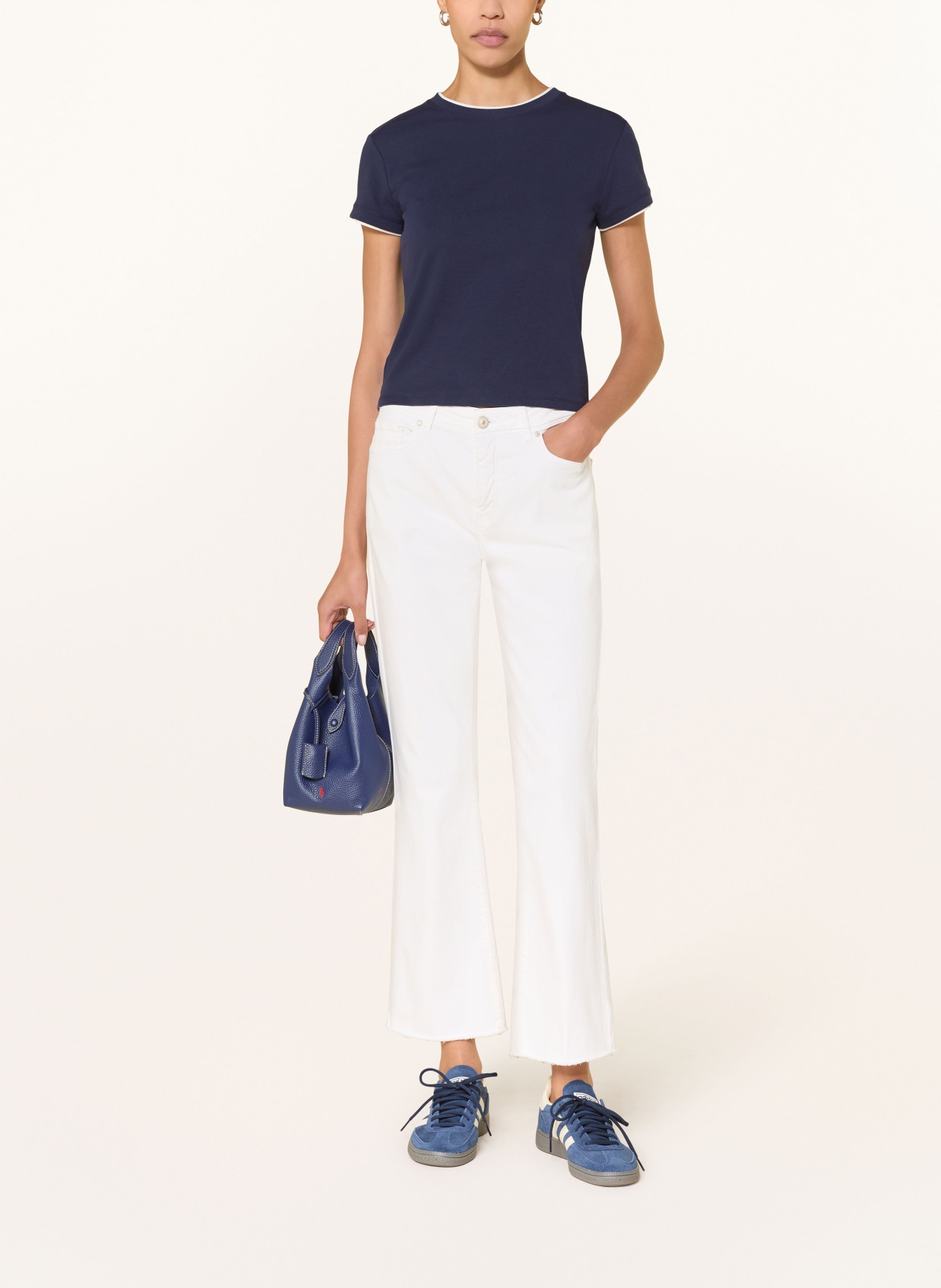 RAFFAELLO ROSSI Džíny s rozšiřujícími se nohavicemi VIC: 110 WEISS