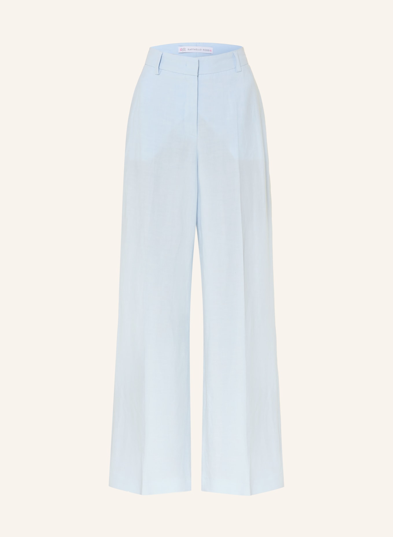RAFFAELLO ROSSI Spodnie Marlene MILARA z lnem: JASNONIEBIESKI