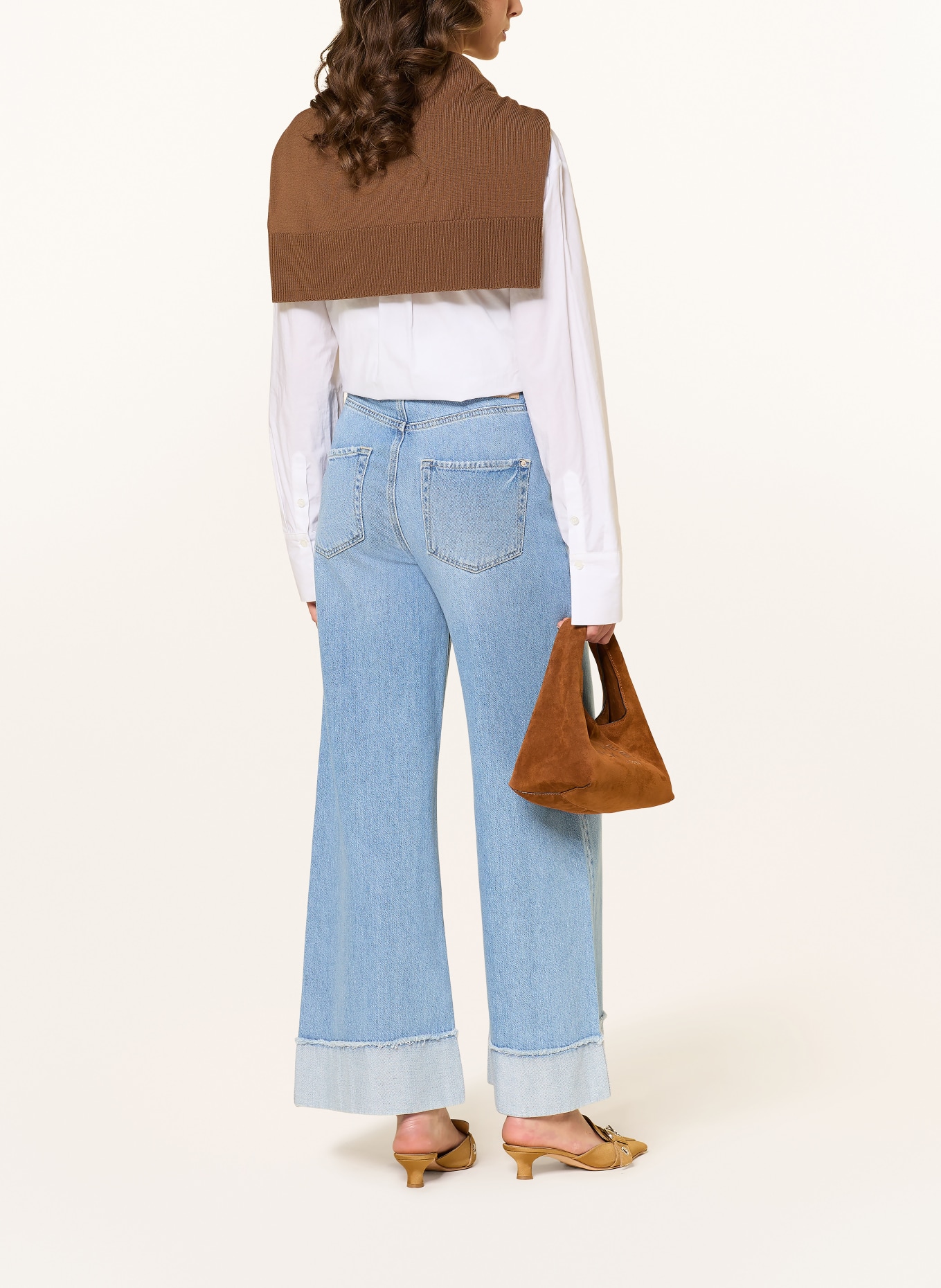 RAFFAELLO ROSSI Wide Leg Jeans SVENTY: 820 USED BLUE