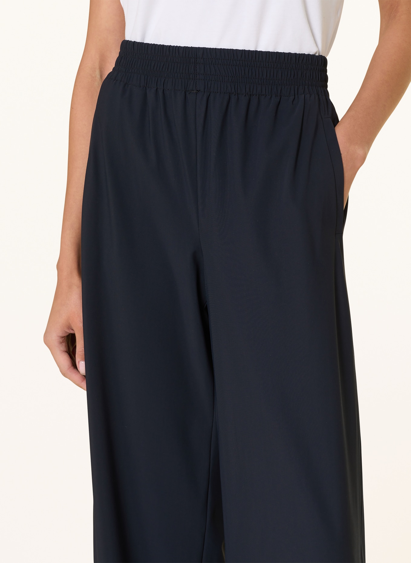 RAFFAELLO ROSSI Kalhoty LIZETT v joggingovém stylu: TMAVĚ MODRÁ