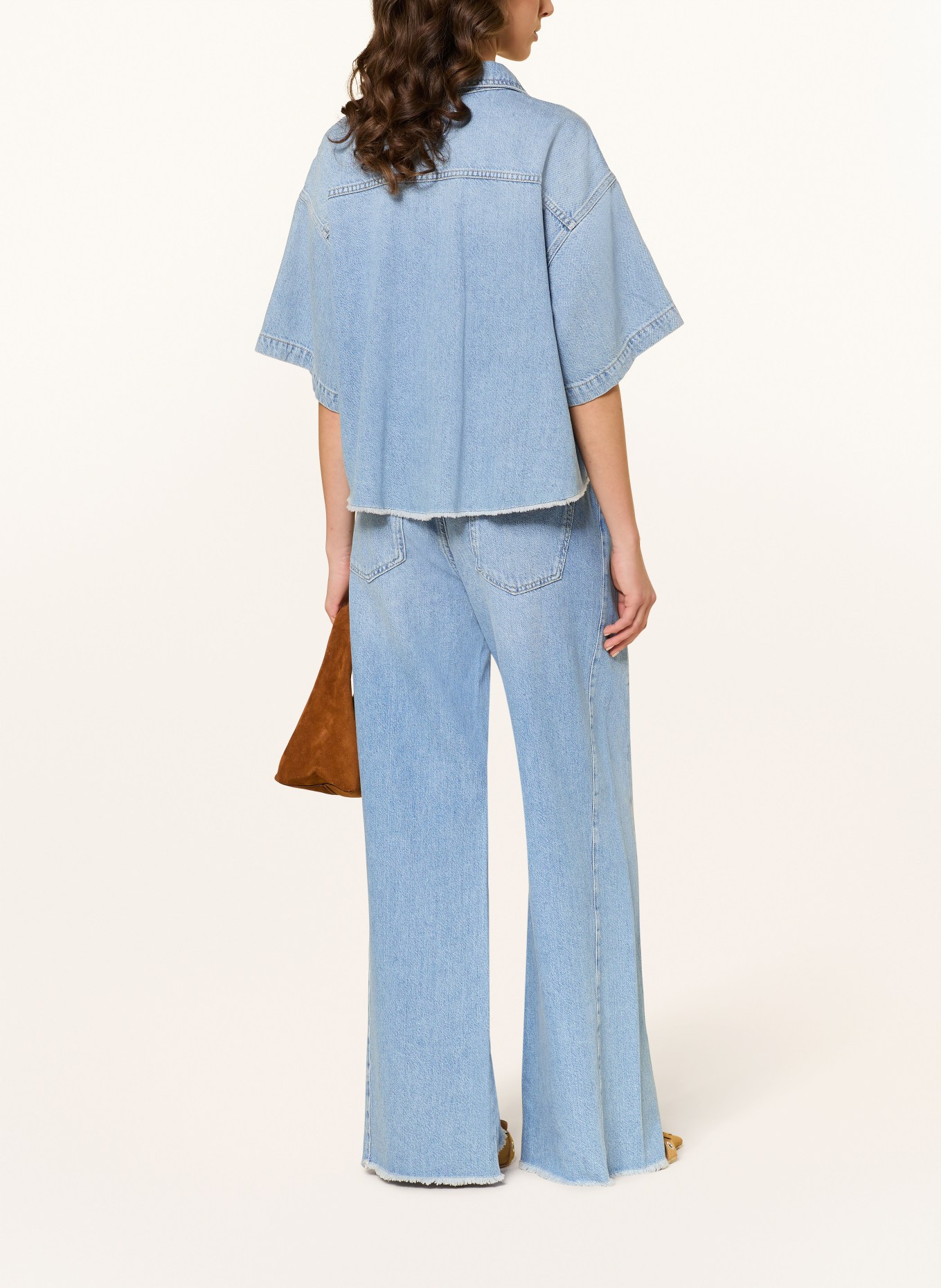 RAFFAELLO ROSSI Chemisier en jean ZURI: BLEU