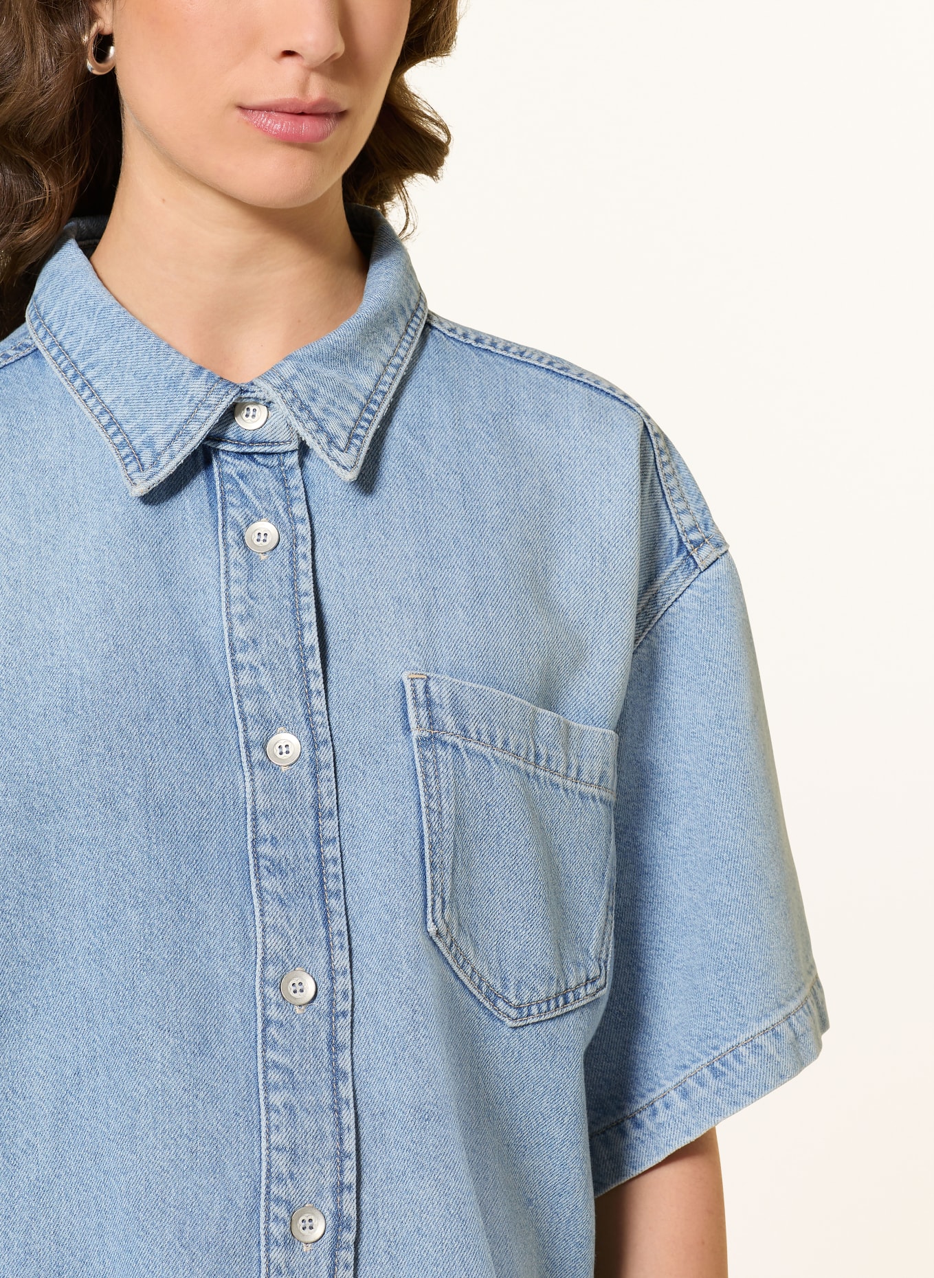 RAFFAELLO ROSSI Chemisier en jean ZURI: BLEU