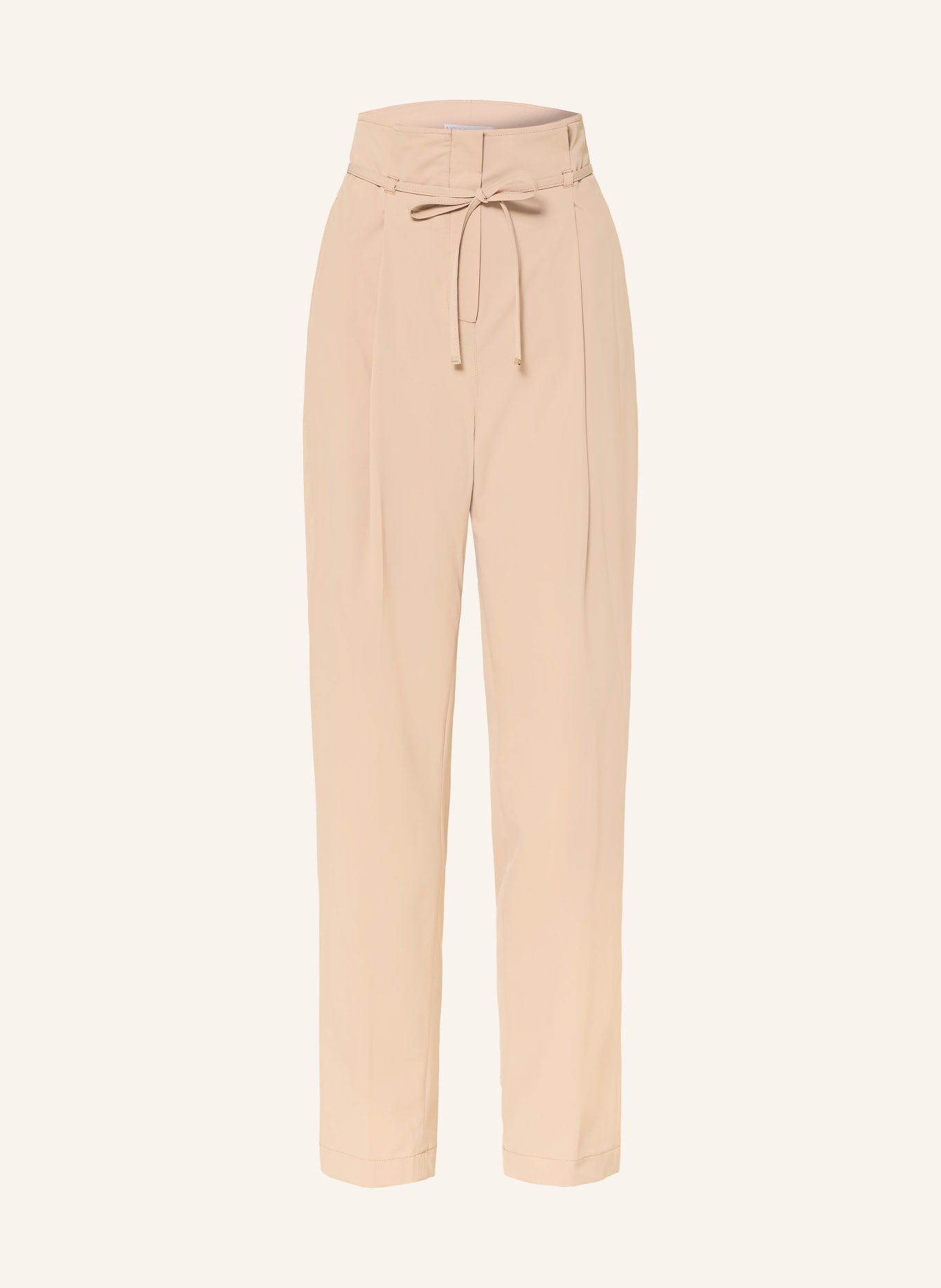 RAFFAELLO ROSSI Paperbag-broek JUNIS: CAMEL