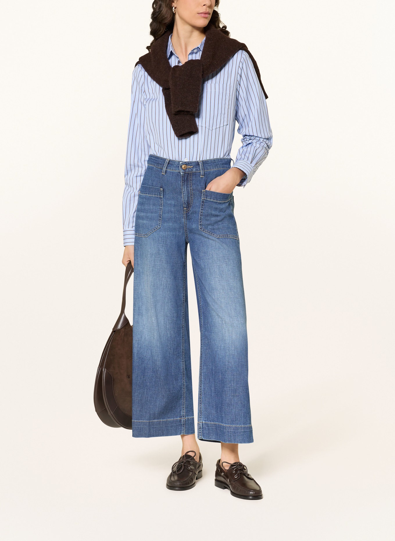 RAFFAELLO ROSSI MIRU Denim Culottes: 850 blue blue