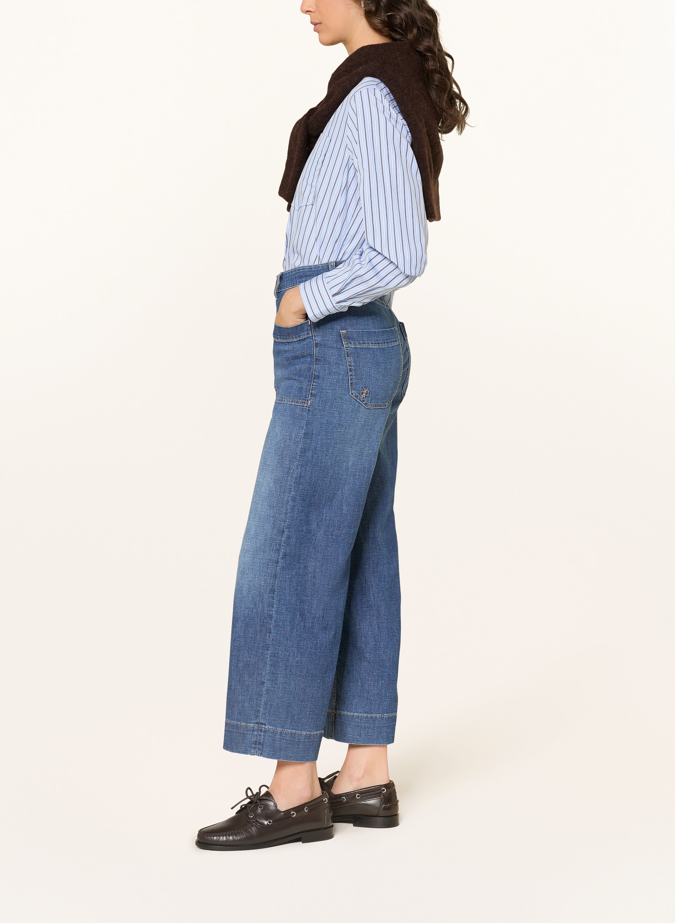 RAFFAELLO ROSSI MIRU Denim Culottes: 850 blue blue