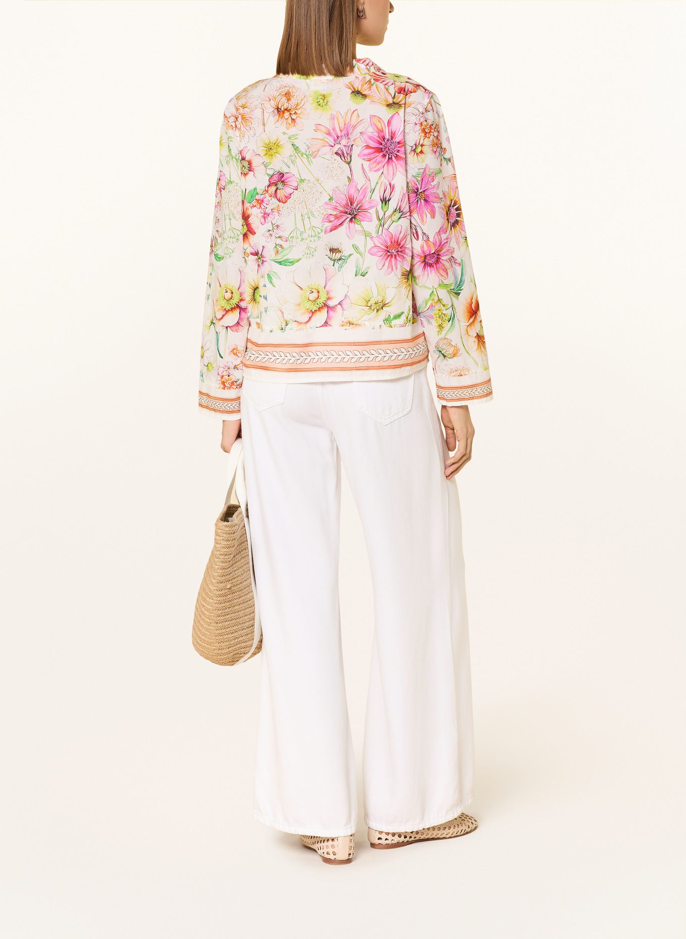 Emily VAN DEN BERGH bluzka: BIAŁY / MOCNORÓŻOWY / POMARAŃCZOWY