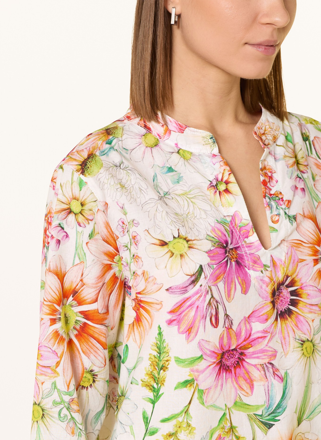 Emily VAN DEN BERGH bluzka: BIAŁY / MOCNORÓŻOWY / POMARAŃCZOWY