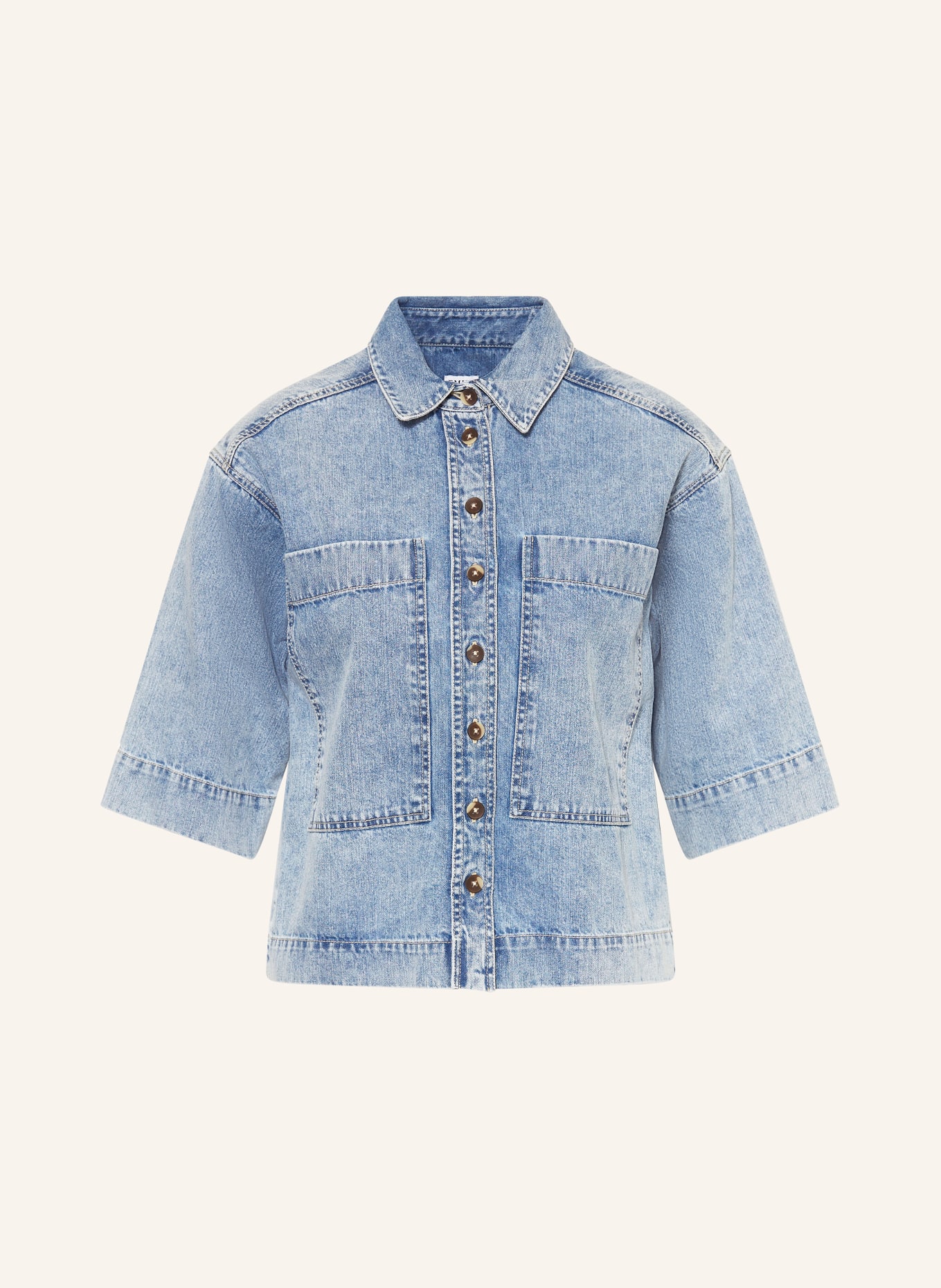 Emily VAN DEN BERGH Jeansbluse: HELLBLAU