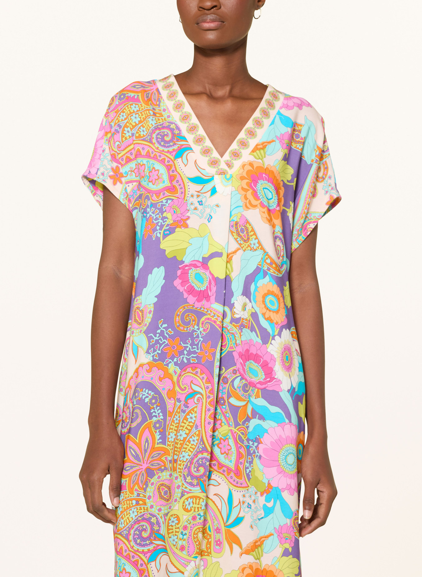 Emily VAN DEN BERGH sukienka: LILA / MOCNORÓŻOWY / TURKUSOWY