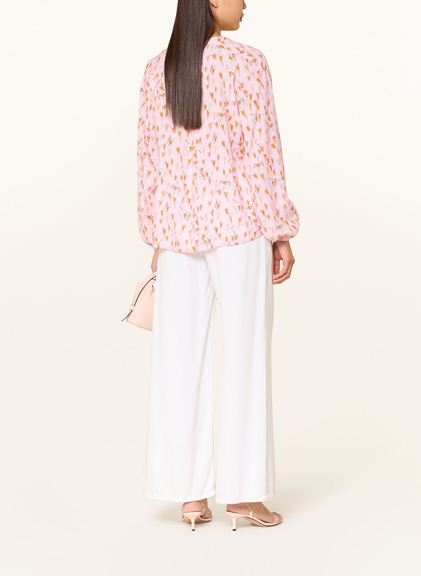 Emily VAN DEN BERGH Blusenshirt: ROSA / ORANGE / WEISS