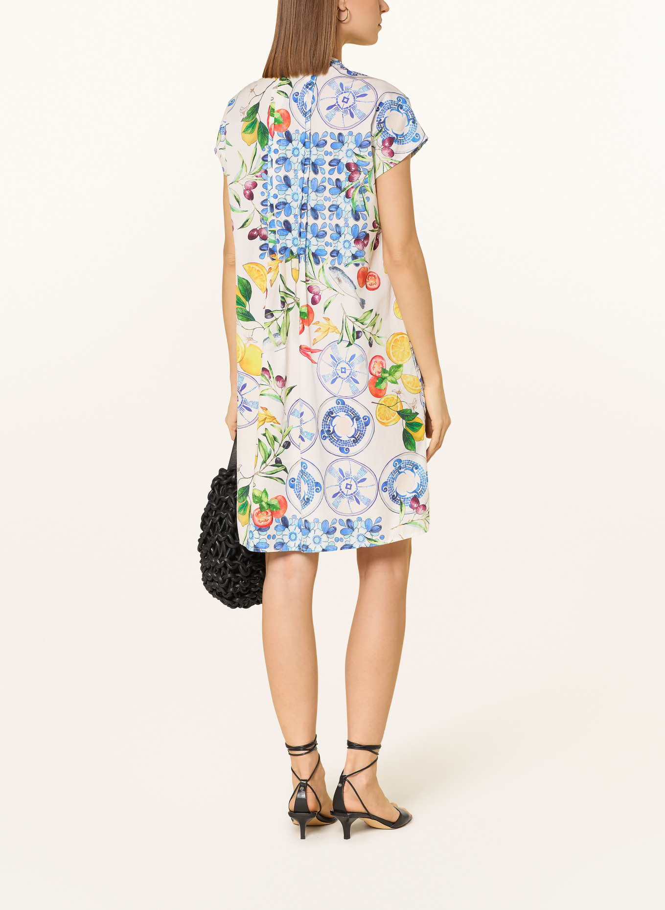 Emily VAN DEN BERGH Kleid: WEISS / GELB / BLAU