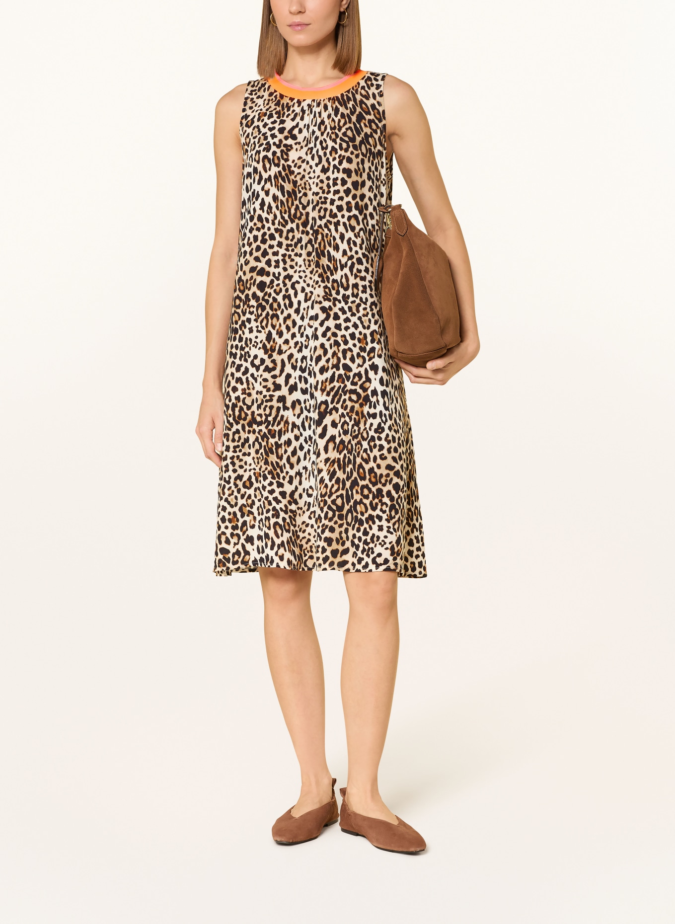 Emily VAN DEN BERGH Kleid: BEIGE / DUNKELBRAUN / BRAUN