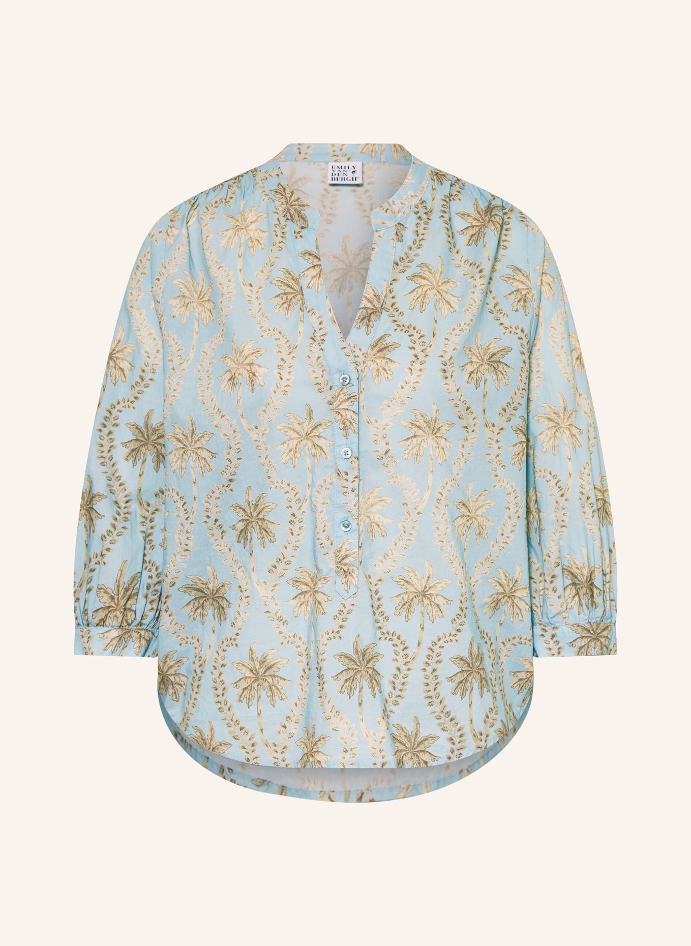 Emily VAN DEN BERGH Blusenshirt: HELLBLAU / HELLBRAUN / HELLGRAU