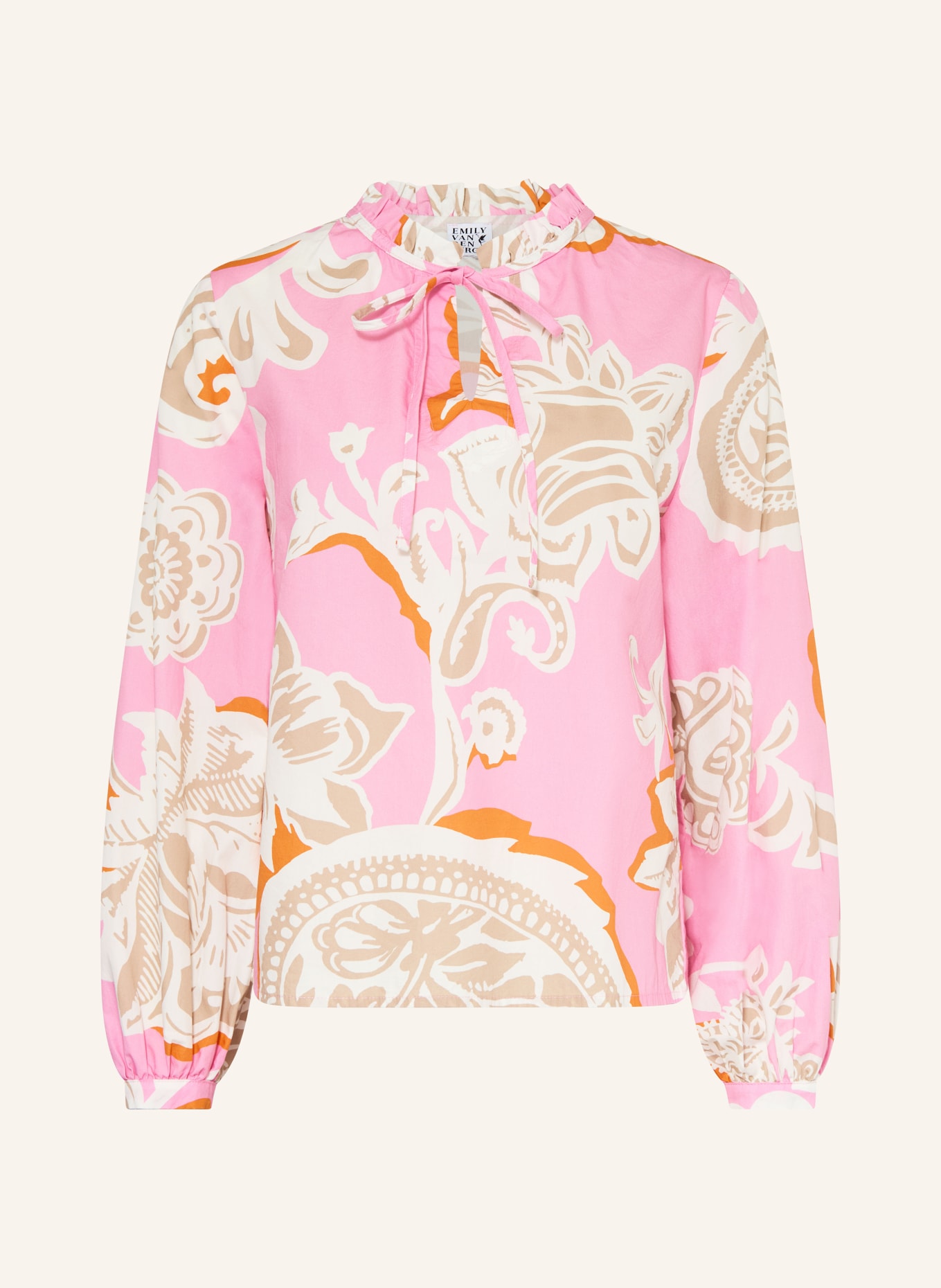 Emily VAN DEN BERGH Blusenshirt: ROSA / CREME / ORANGE