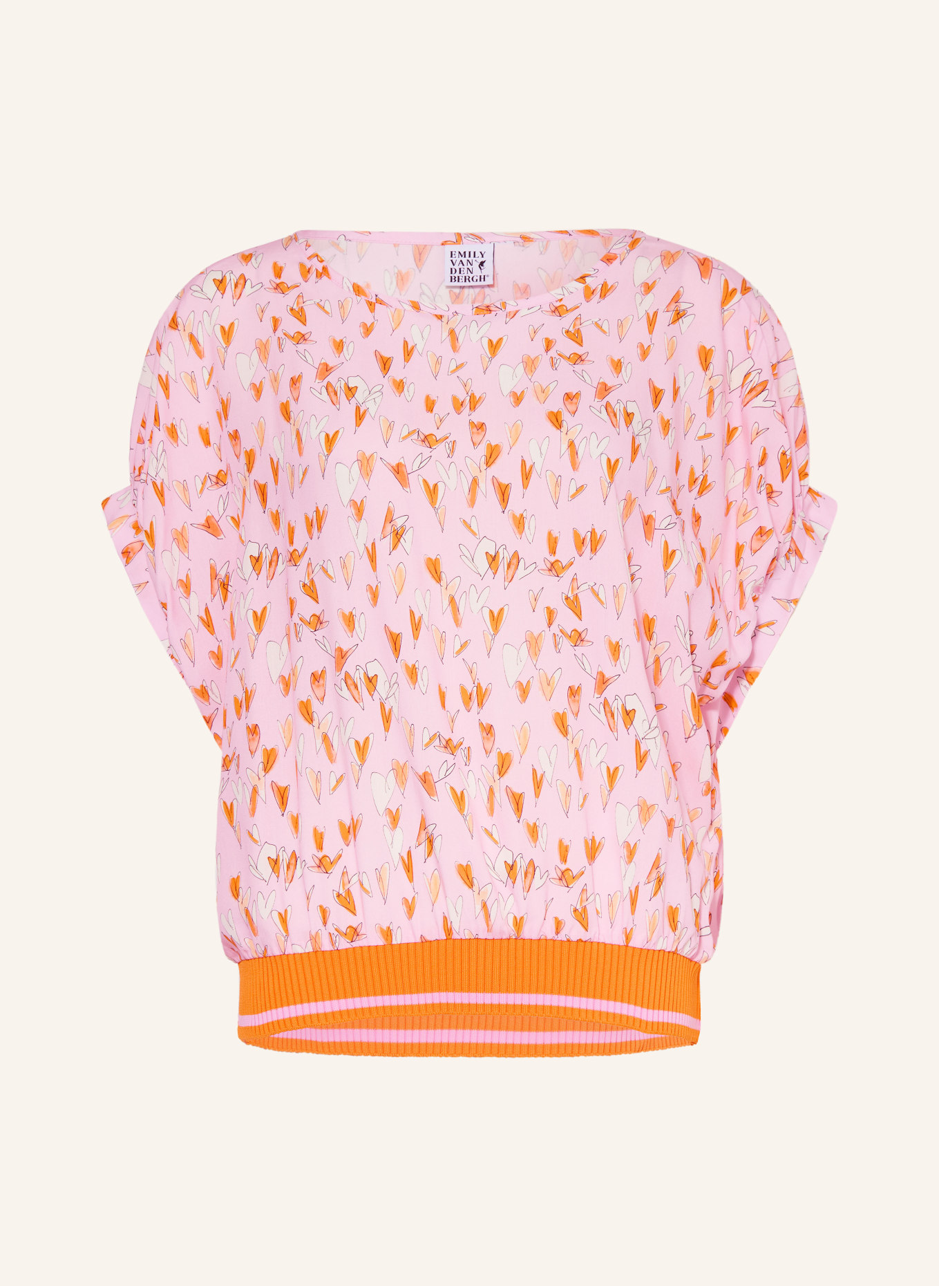 Emily VAN DEN BERGH Blusenshirt: HELLROSA / ORANGE