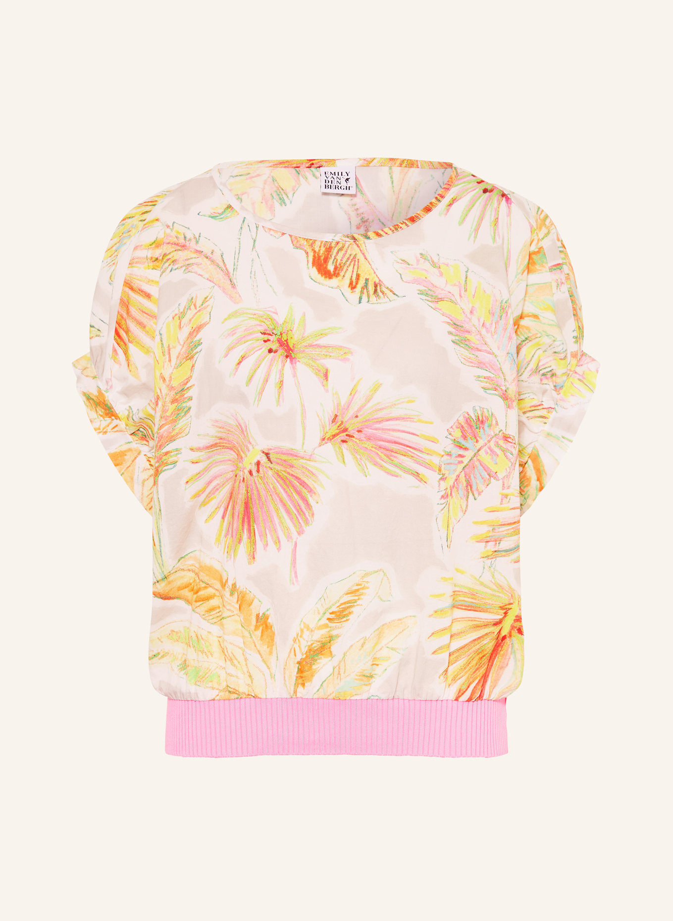 Emily VAN DEN BERGH Blusenshirt: HELLGRAU / ORANGE / GELB