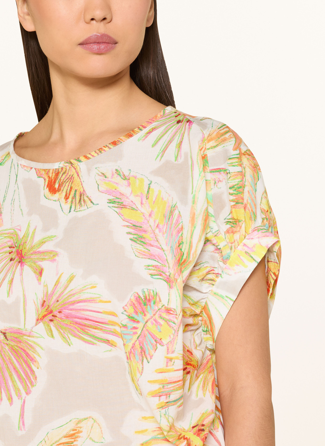 Emily VAN DEN BERGH Blusenshirt: HELLGRAU / ORANGE / GELB