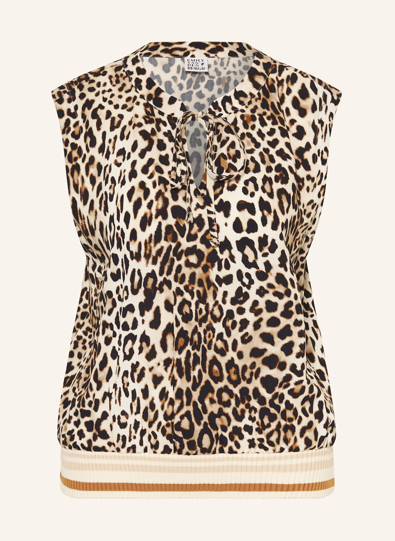Emily VAN DEN BERGH Blusentop: CREME / BRAUN / SCHWARZ