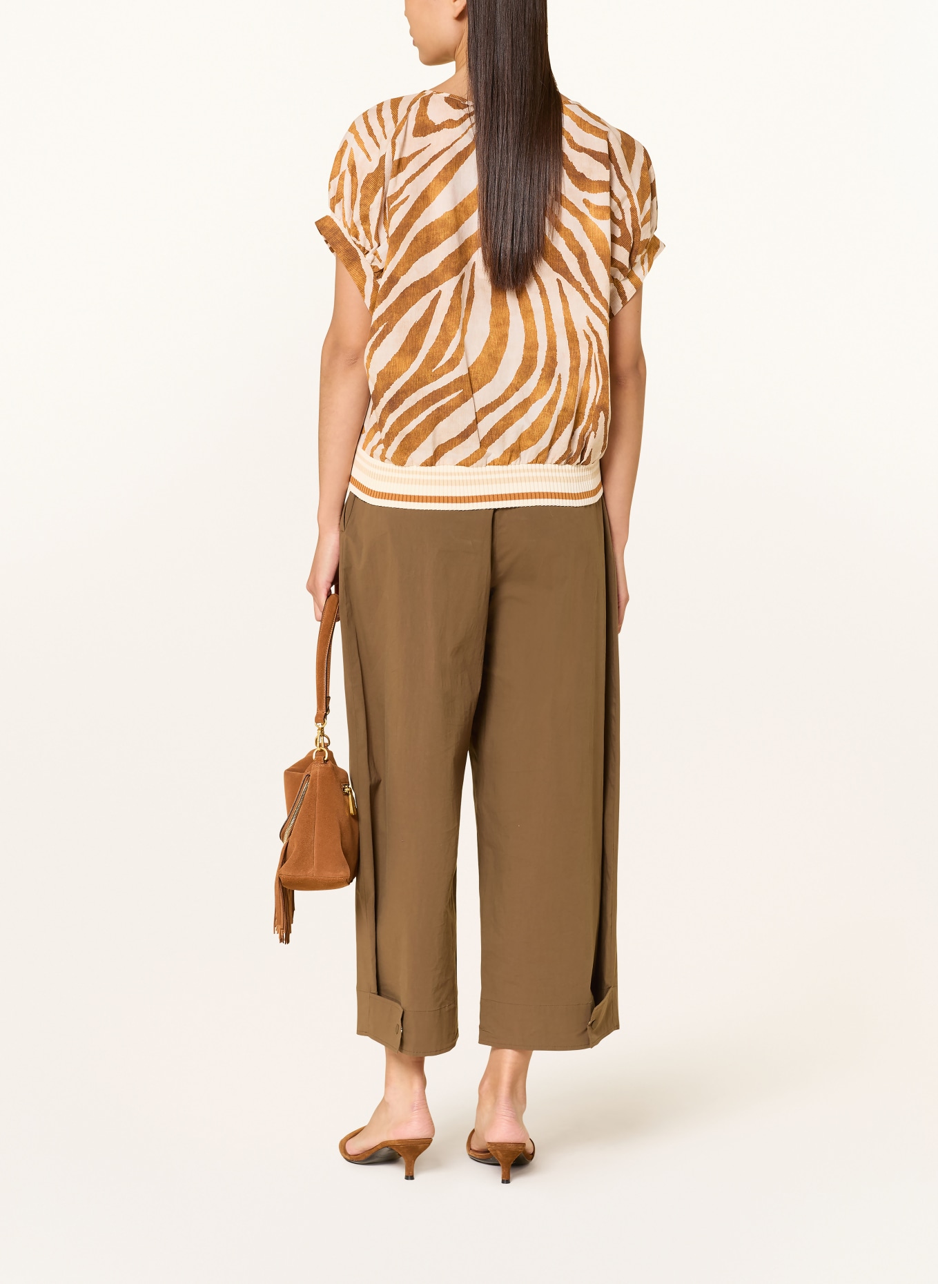 Emily VAN DEN BERGH Blusenshirt: CREME / COGNAC