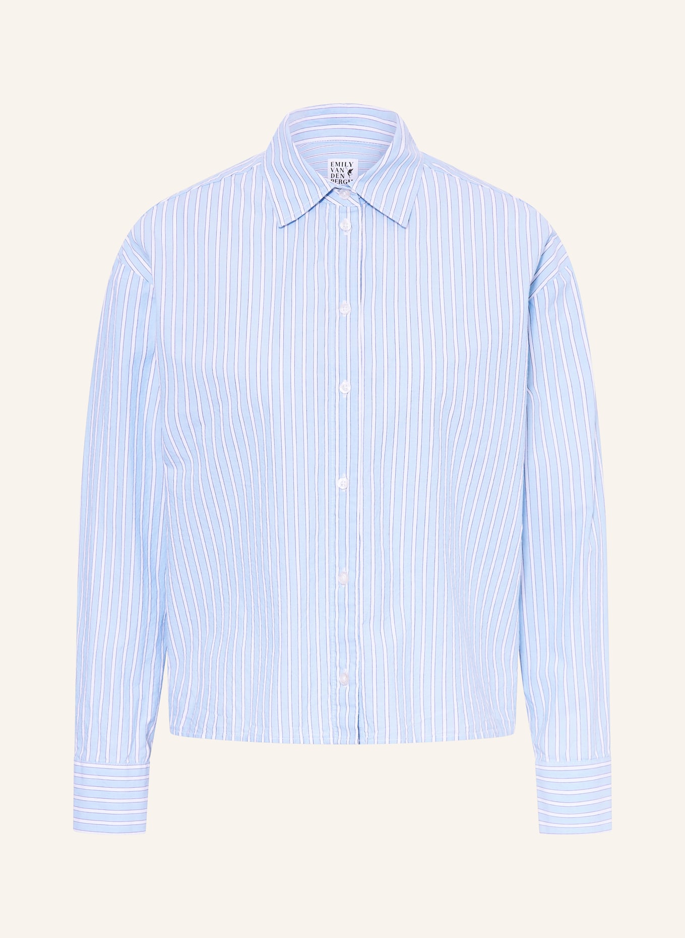 Emily VAN DEN BERGH Hemdbluse: HELLBLAU / WEISS