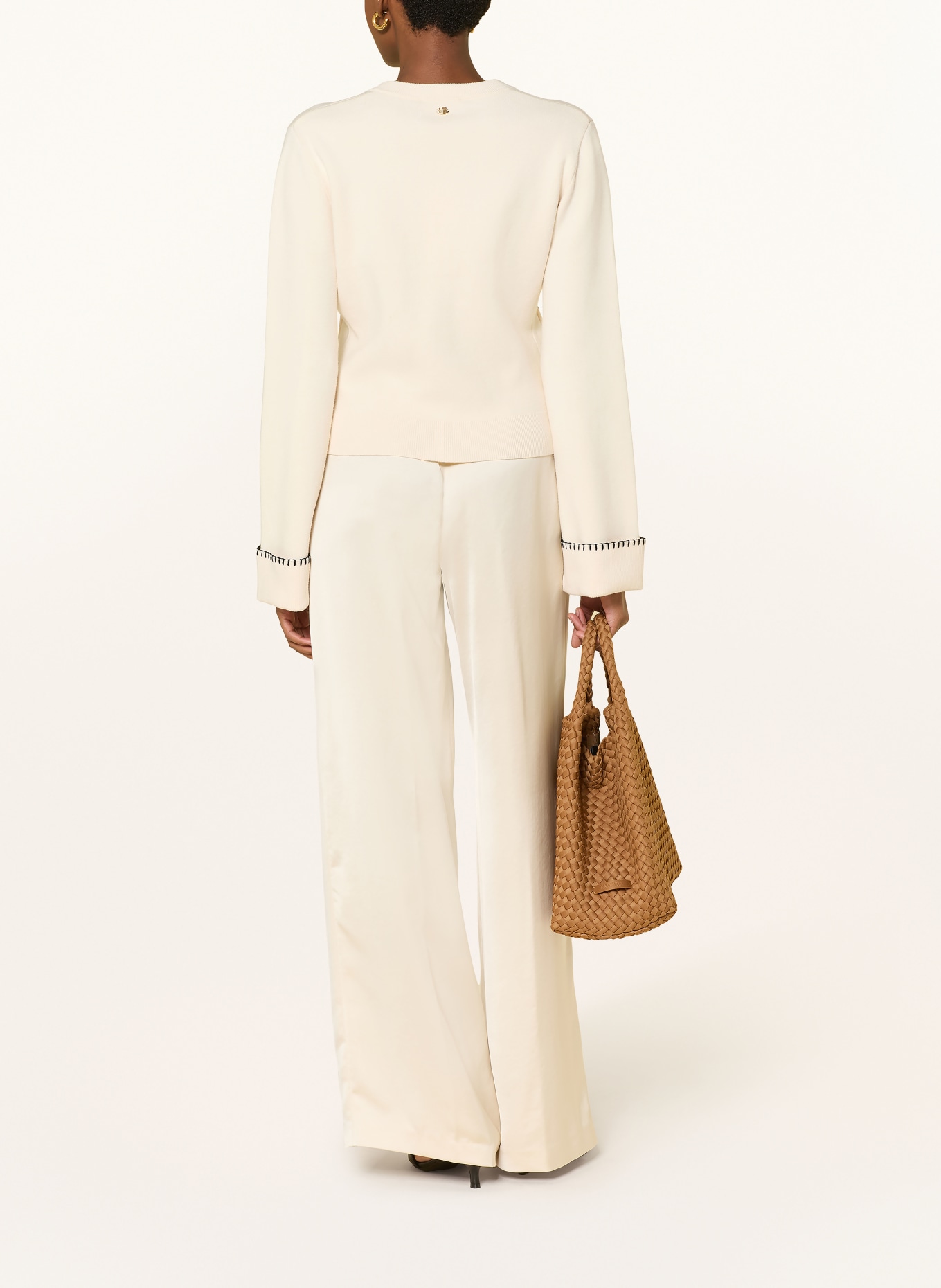 FABIENNE CHAPOT BETTY cardigan with embroidery: CREAM