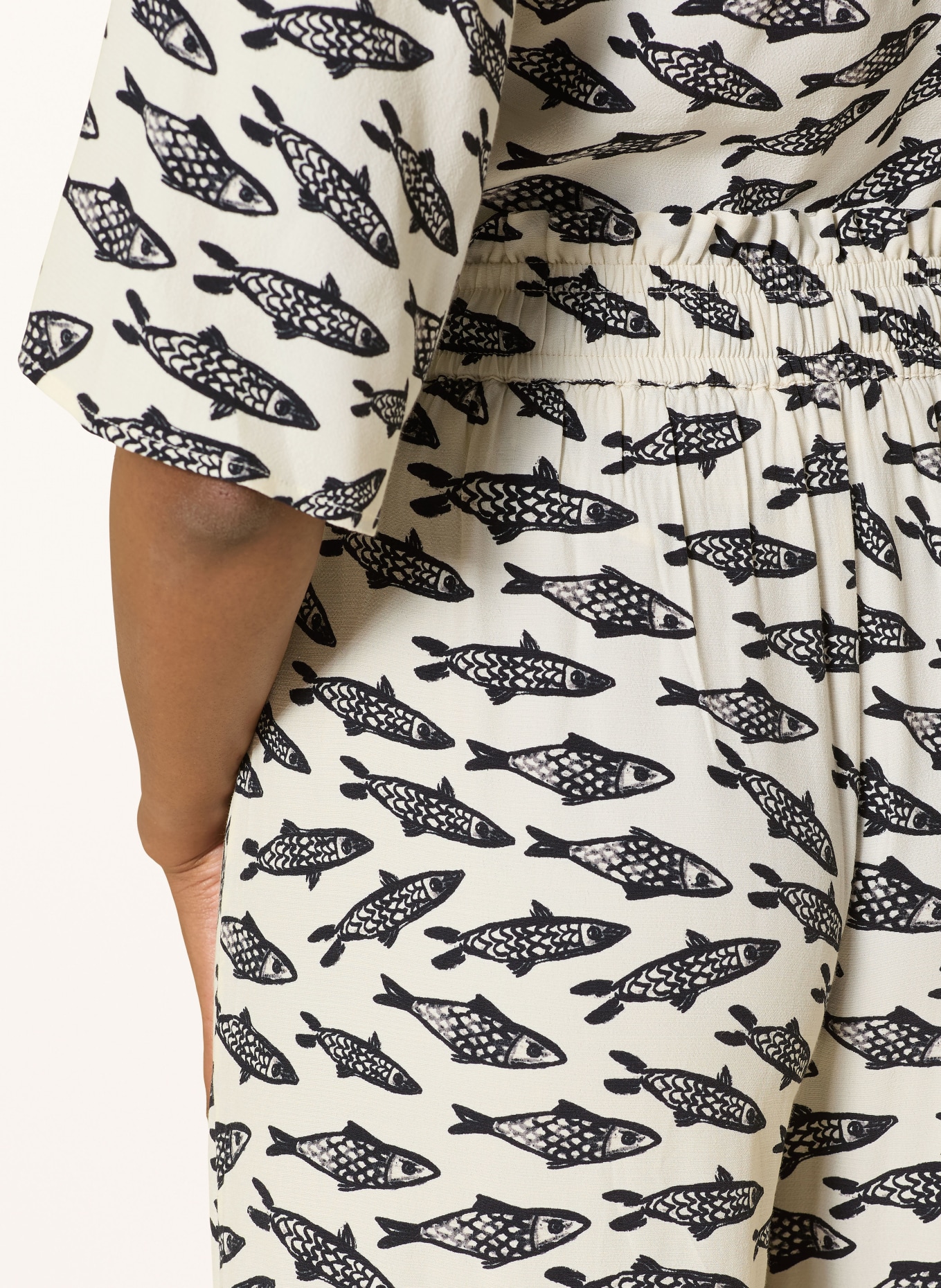 FABIENNE CHAPOT Pantalon Marlene PALAPA: BLANC / NOIR