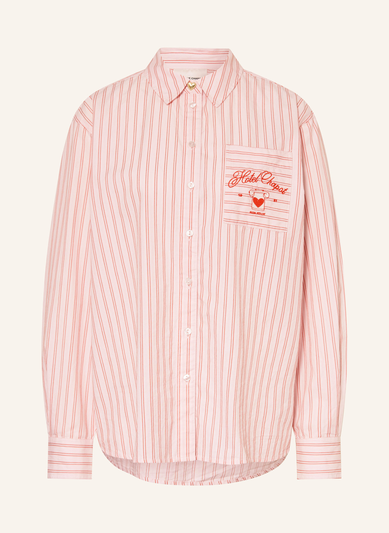 FABIENNE CHAPOT Chemise ALEX: ROSE / ROUGE / BLANC