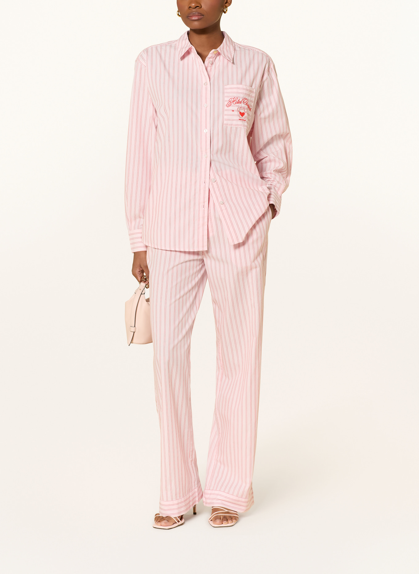 FABIENNE CHAPOT Chemise ALEX: ROSE / ROUGE / BLANC