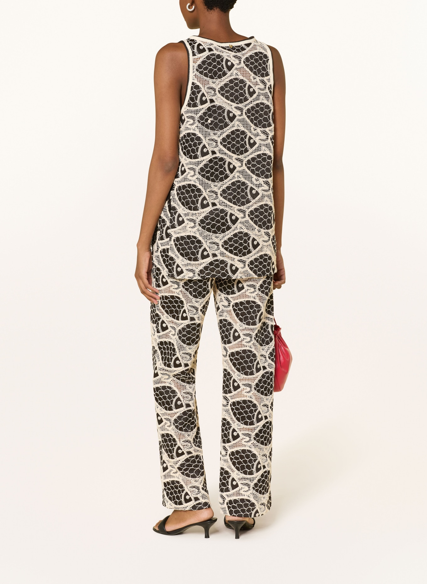 FABIENNE CHAPOT Top LUCA: BÍLÁ / TMAVĚ MODRÁ