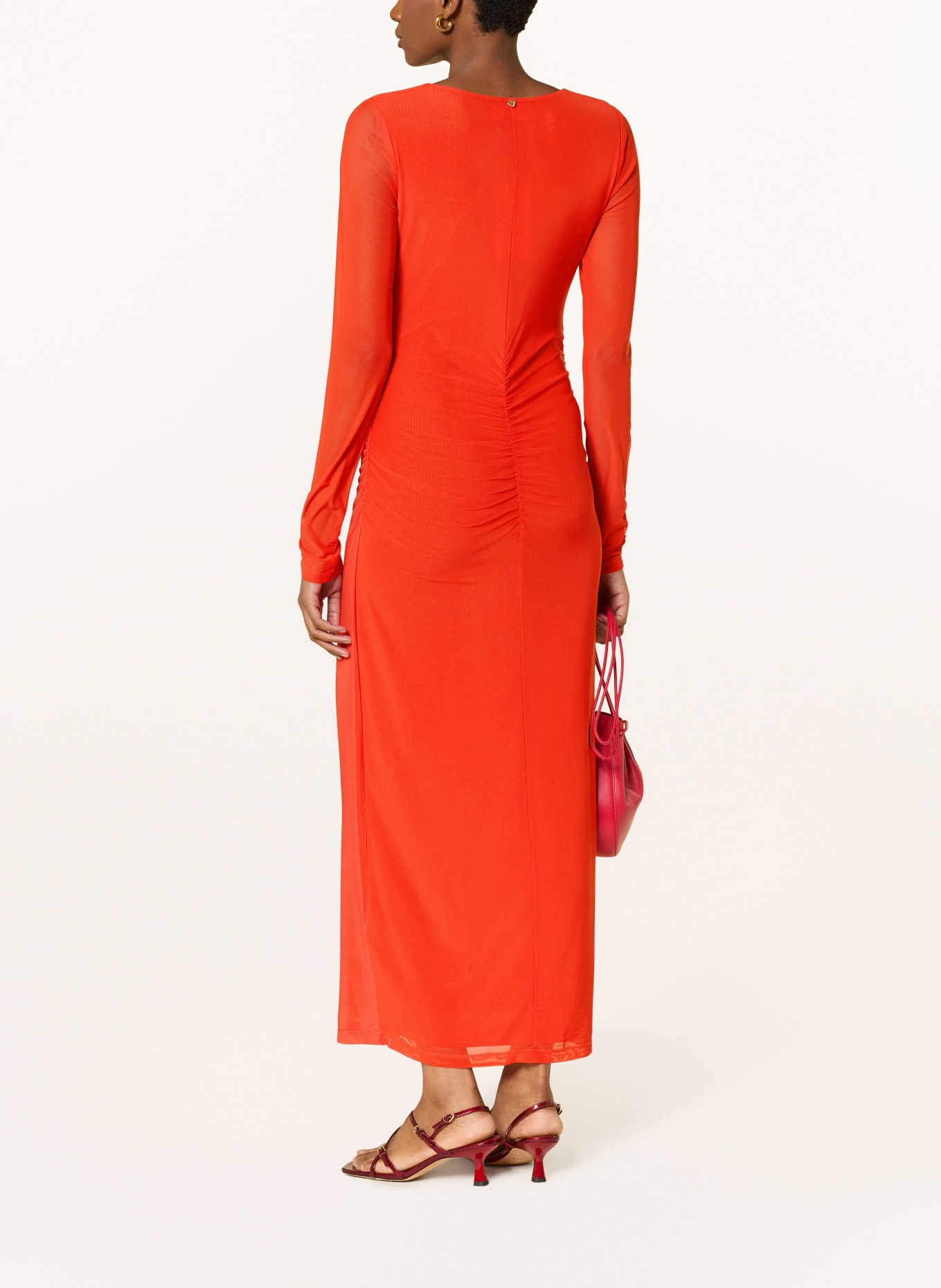 FABIENNE CHAPOT Robe en maille SIONARA: ROUGE / ROSE